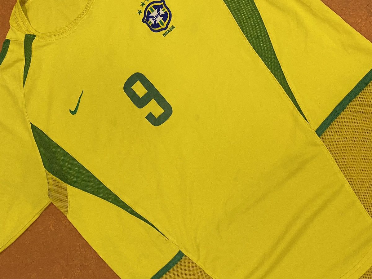 Nike × Vintage Ronaldo Brazil 2002 WORLD CUP PLAYER ISSUE Soccer Jersey XL Size US L / EU 52-54 / 3 - 9 Thumbnail