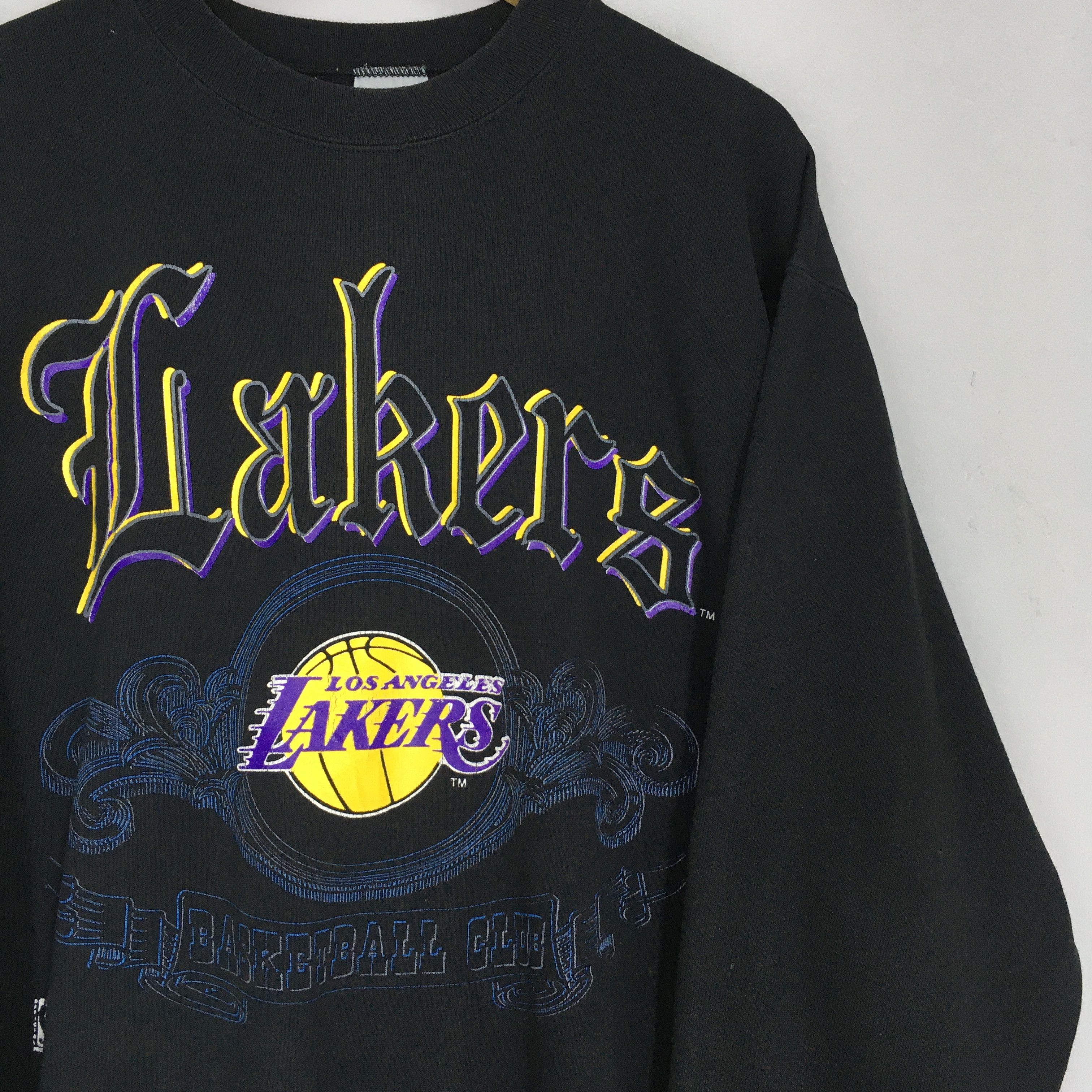 Logo 7 × NBA Vintage 90s Los Angeles Lakers NBA Sweatshirt Large Size US L / EU 52-54 / 3 - 2 Thumbnail