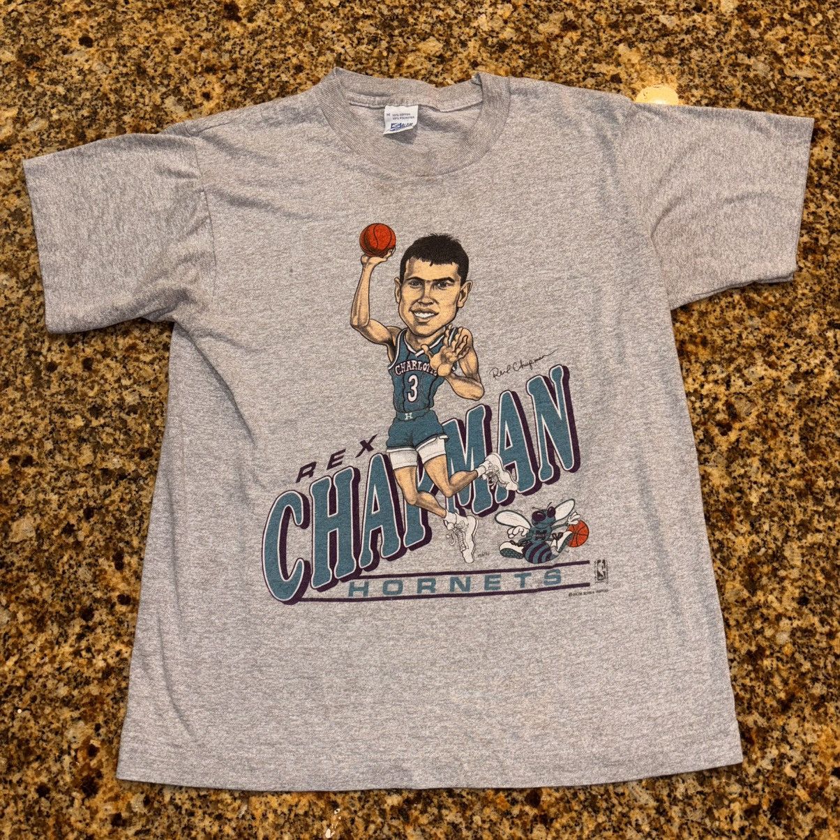 Salem Sportswear Vintage 90s Rex Chapman Hornets Salem Sportswear Tee Size US M / EU 48-50 / 2 - 2 Thumbnail