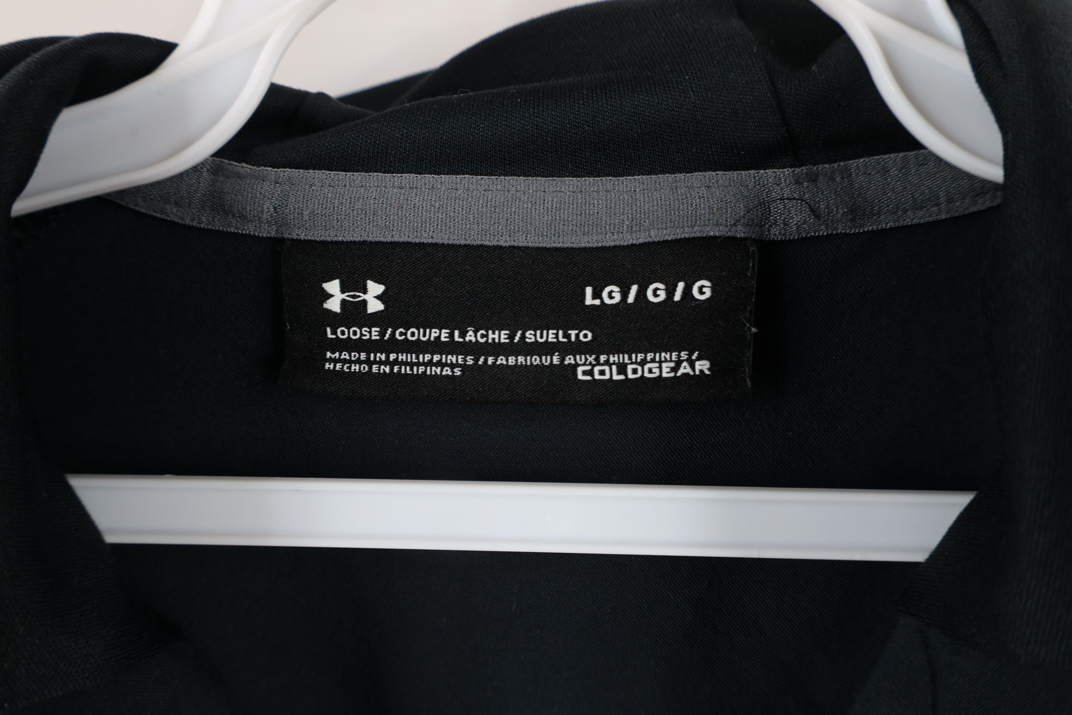 Under Armour × Vintage Under Armour Loose Fit ColdGear Full Zip Hooded Jacket Black Size US L / EU 52-54 / 3 - 5 Thumbnail