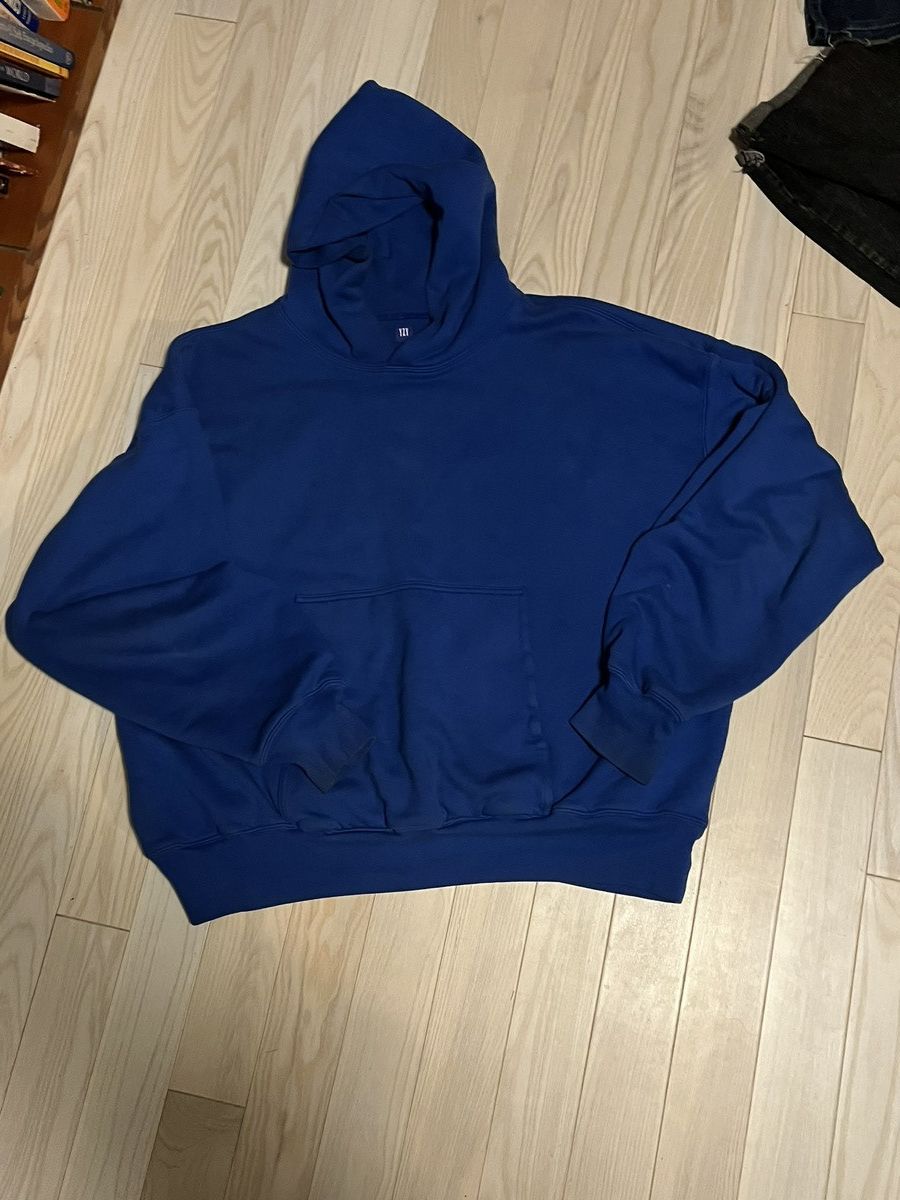 Image of Yeezy Gap “Perfect Hoodie” Blue , Men's (Size 2XL)