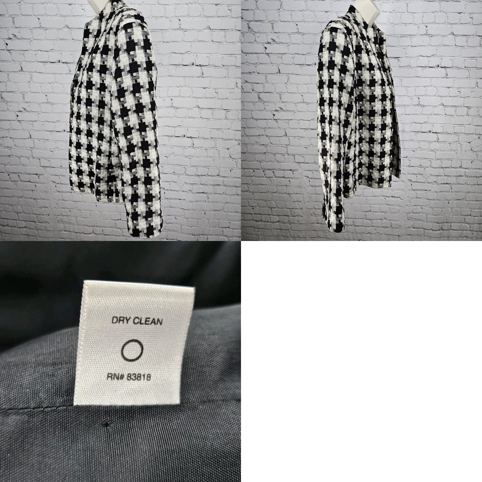 Austin Reed Vintage Austin Reed Black Ivory Linen Blend Check Jacket 14 User: Vintage Austin Reed Black Ivory Linen Blend Check Jacket 14 Size XL / US 12-14 / IT 48-50 - 10 Thumbnail