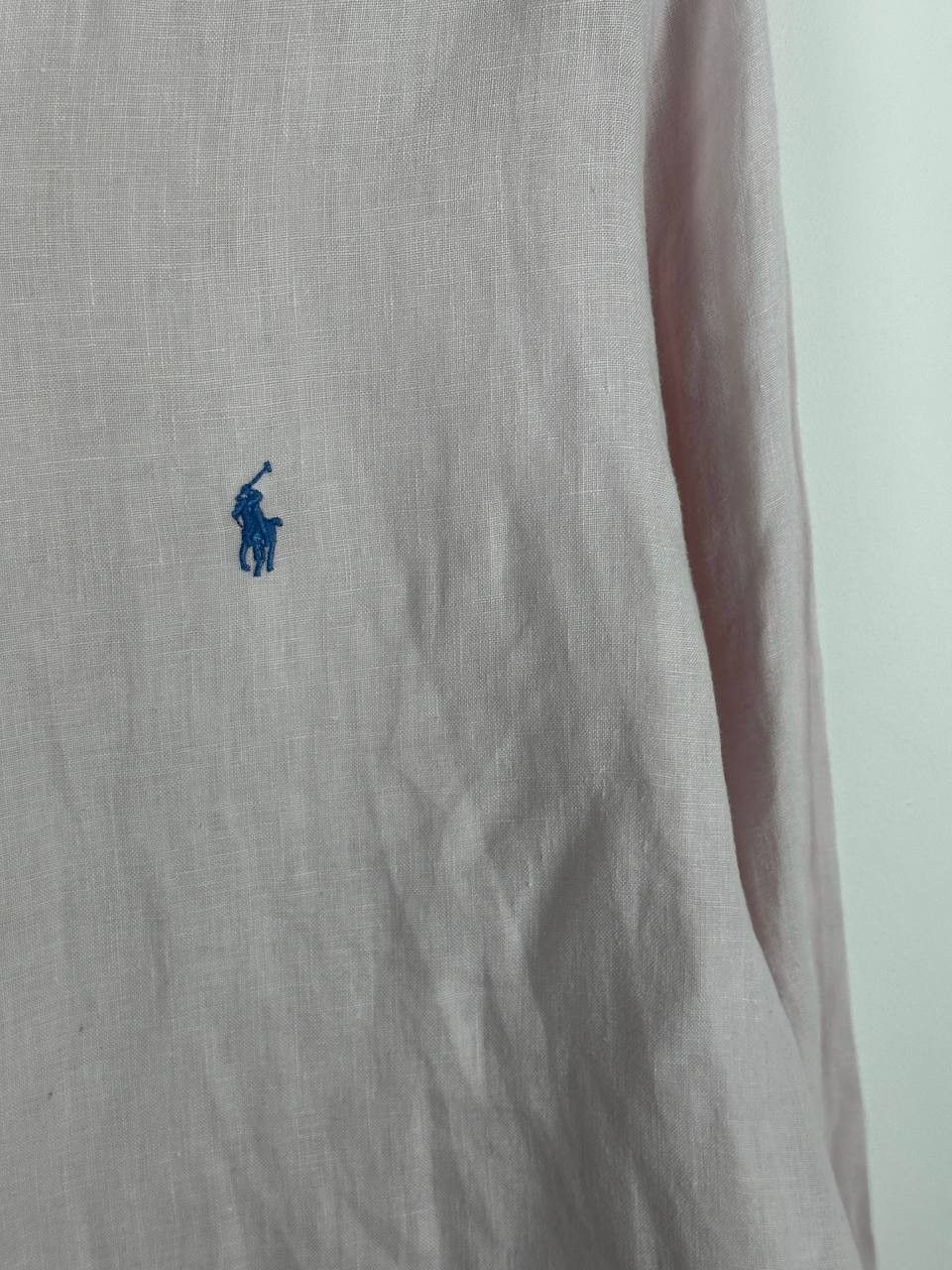 Polo Ralph Lauren Polo Ralph Lauren Light Pink Men's Fit Linen Shirt Size US L / EU 52-54 / 3 - 9 Thumbnail