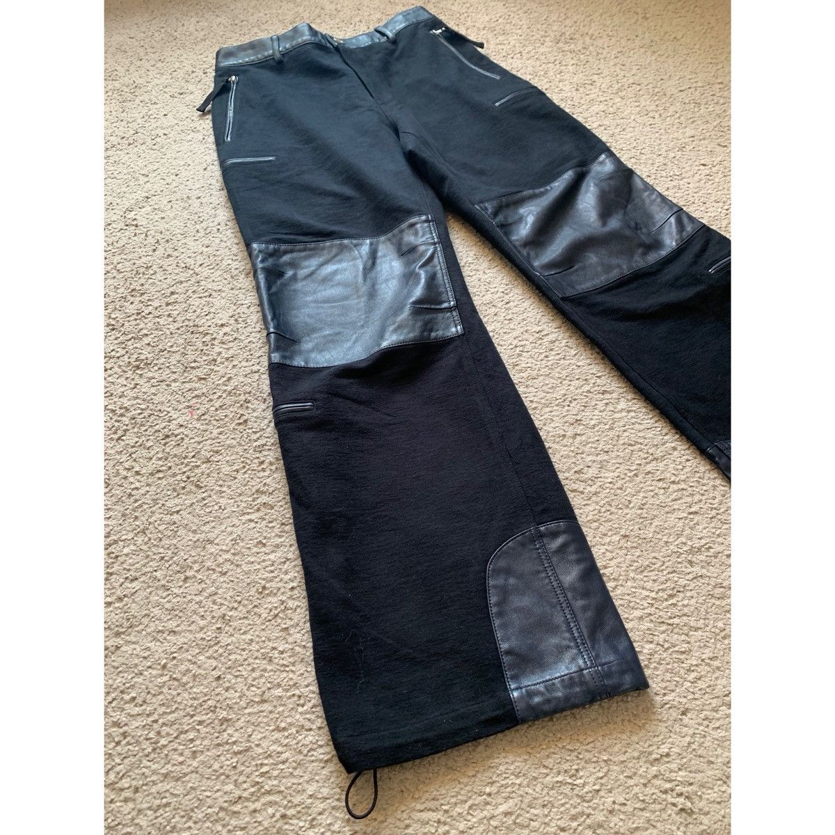 Helmut Lang HELMUT LANG LEATHER FLIGHT PANTS Size US 32 / EU 48 - 5 Thumbnail
