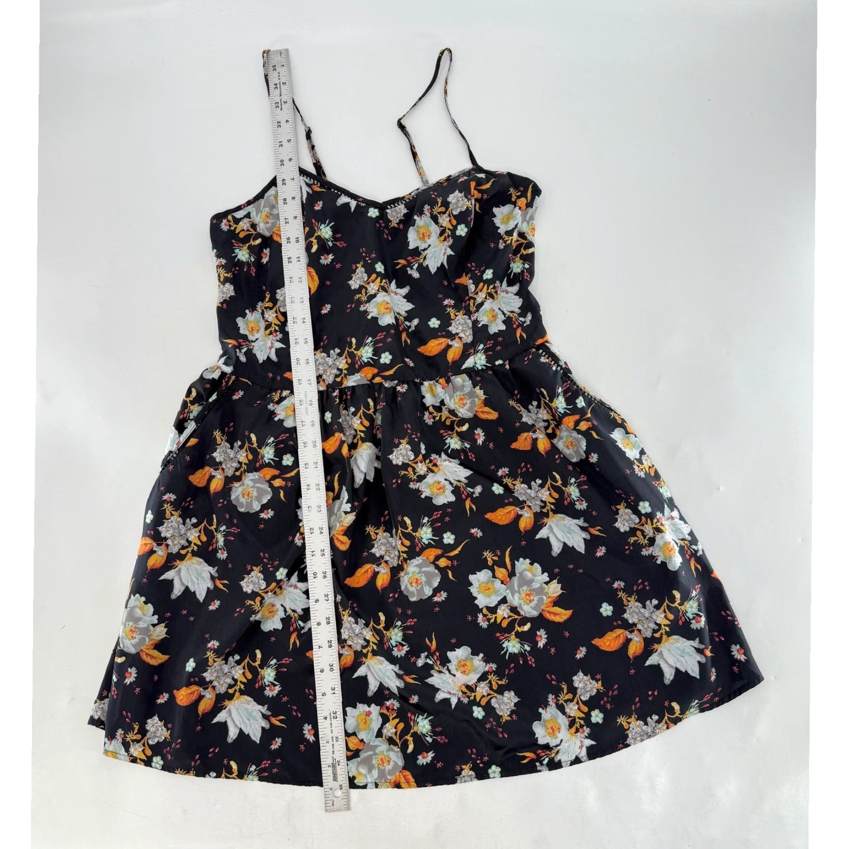Vintage Xhilaration Floral Print Smocked Waist Spaghetti Strap Dress Womens XXL Size XXL / US 16-18 / IT 52-54 - 7 Thumbnail