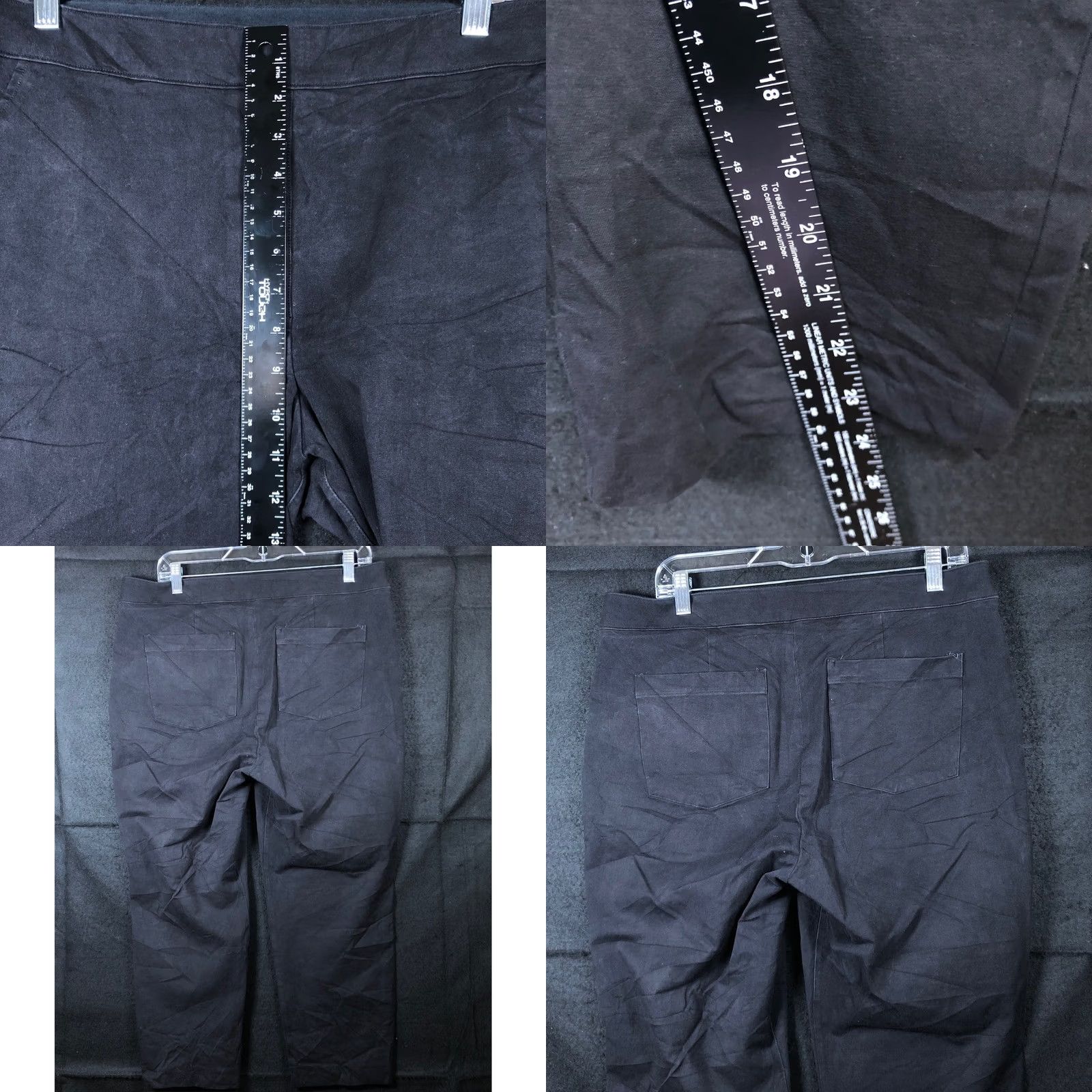 Spanx SPANX Womens Pants Black Pull On High Rise Skinny Jeggings XL Regular Rise Slim Stretch Waist 35in Inseam 24in Size 24" / US 00 / IT 34 - 8 Thumbnail