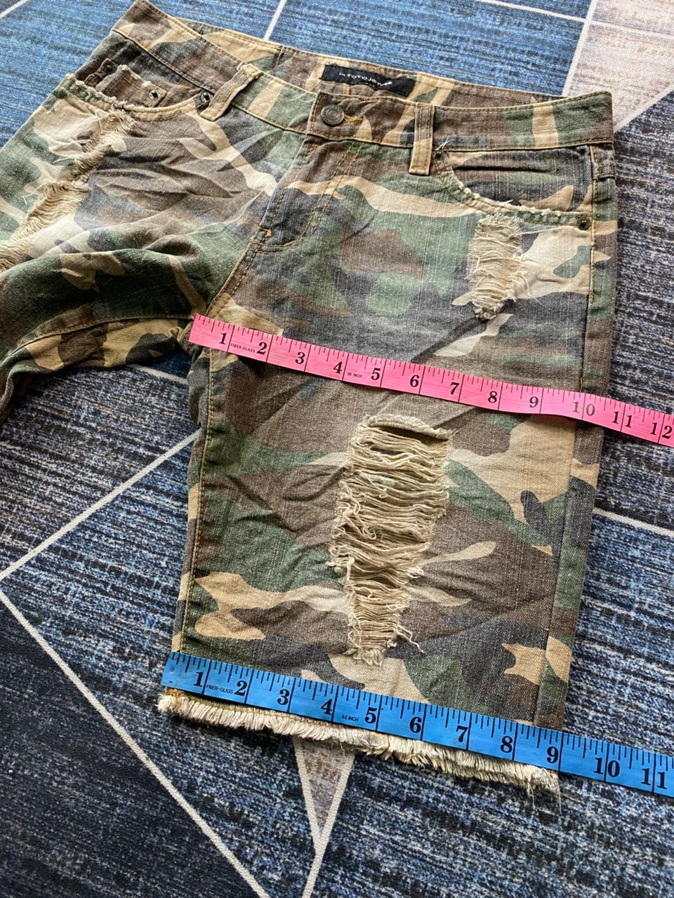 Hysteric Glamour × Japanese Brand × Le Grande Bleu (L.G.B.) In Toto Jeans Distressed Camo Size US 30 / EU 46 - 10 Thumbnail