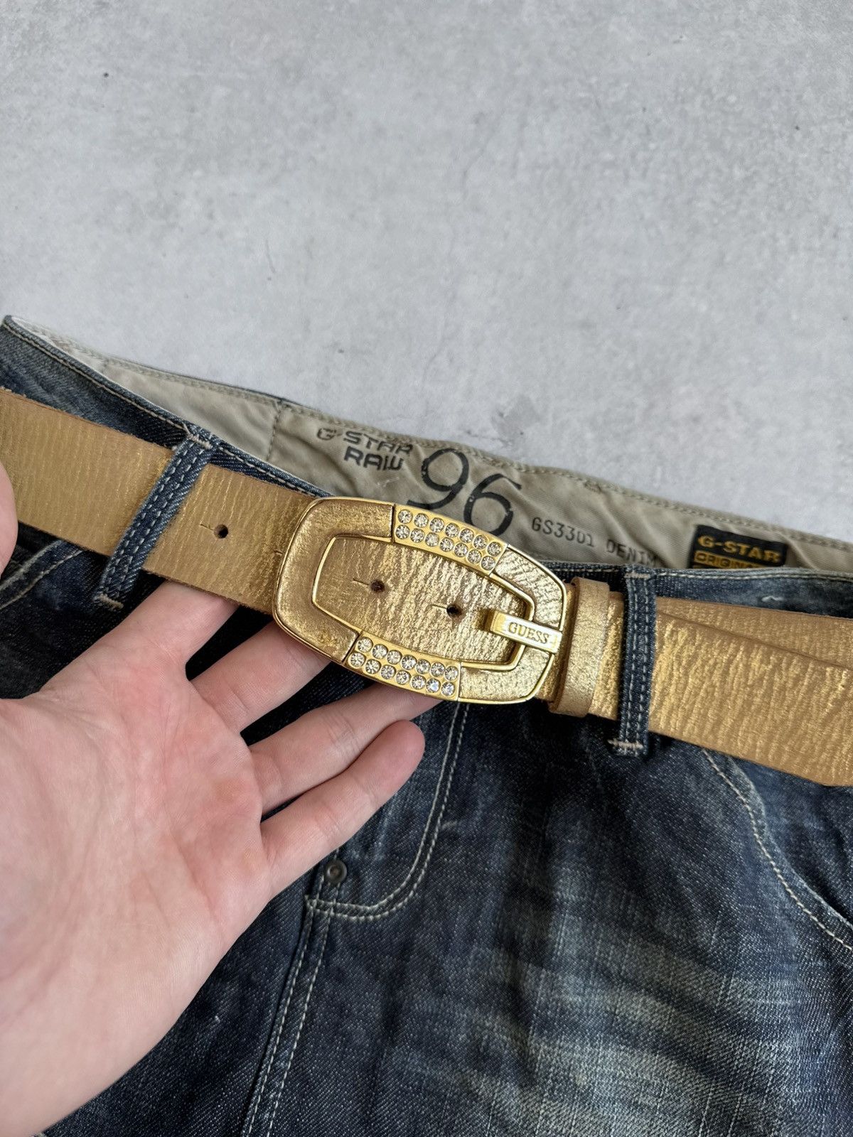Guess Vintage Y2K Guess Studded Glamour Rhinestone Hype Belt Unise Size ONE SIZE - 5 Thumbnail