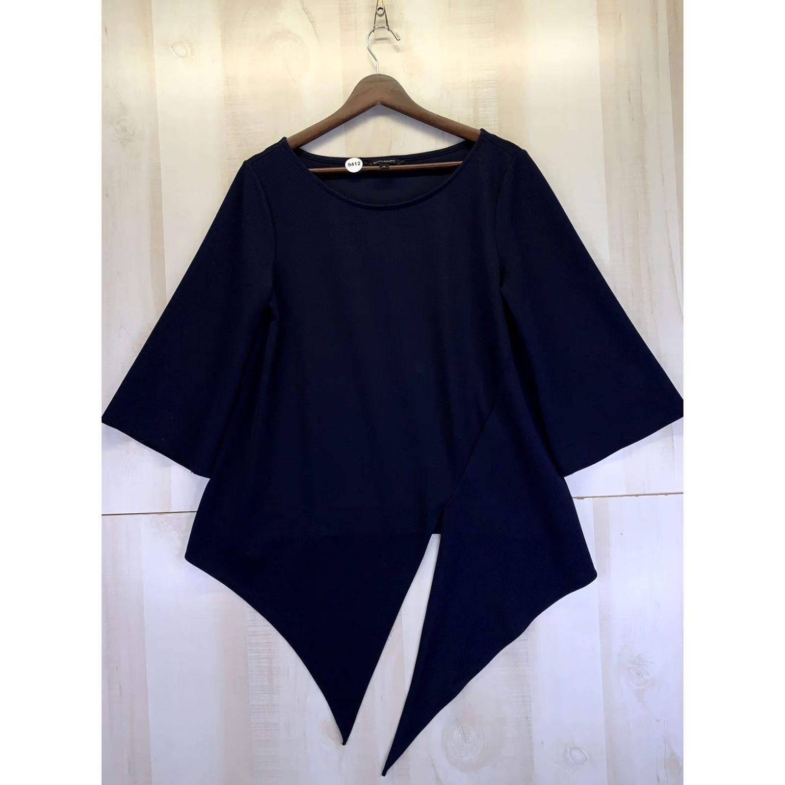 Banana Republic Banana Republic Navy Blue Tie Front Bell Sleeve Blouse Womens Medium-9412 Size M / US 6-8 / IT 42-44 - 8 Thumbnail