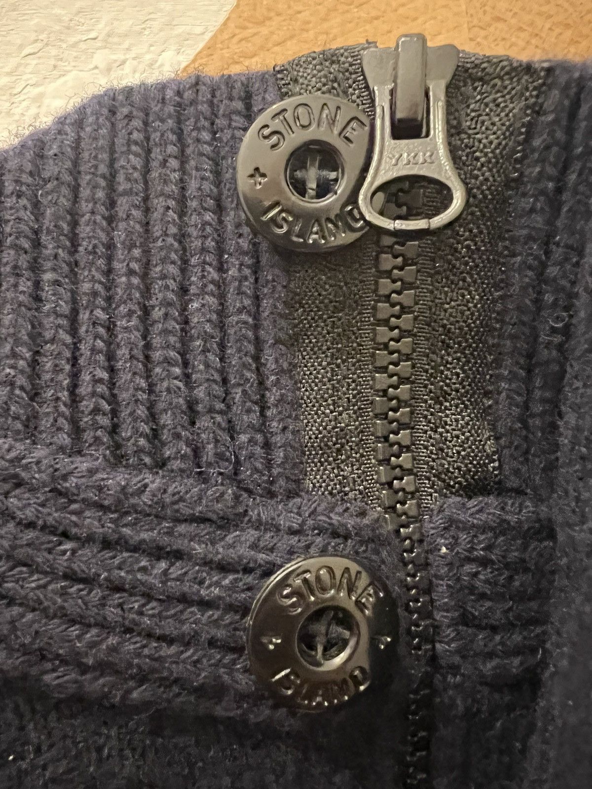 Stone Island Stone Island Wool Knit 1/4 Zip Pullover Size US L / EU 52-54 / 3 - 5 Thumbnail