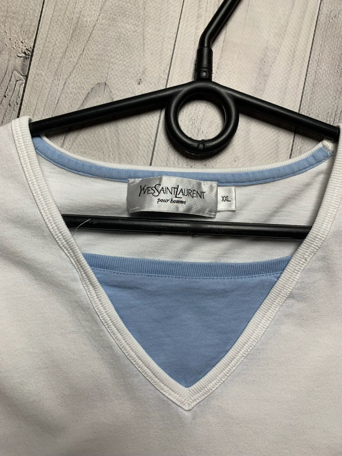 Vintage × Yves Saint Laurent Vintage Yves Saint Laurent tee logo size XL/XXL Size US XL / EU 56 / 4 - 4 Thumbnail