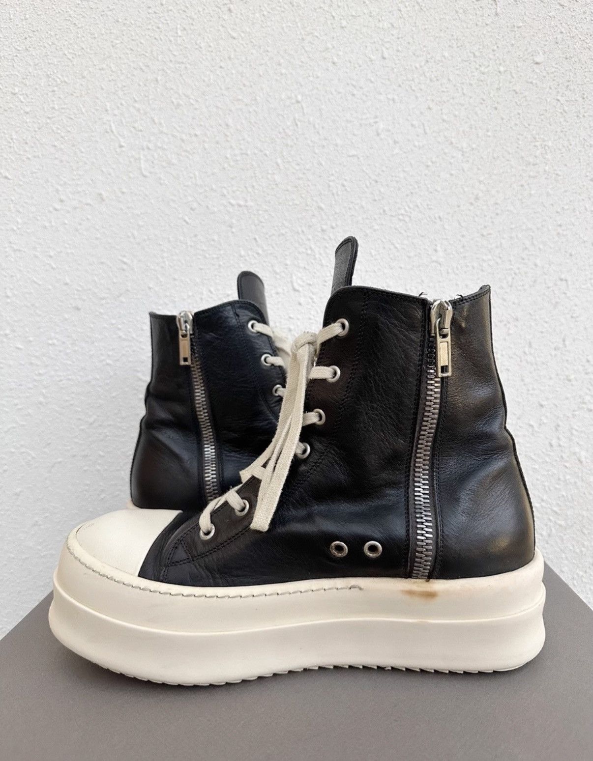 Rick Owens Rick Owens Mainline Leather High-Top Turbo Cyclops 24SS Size US 8 / EU 41 - 5 Thumbnail