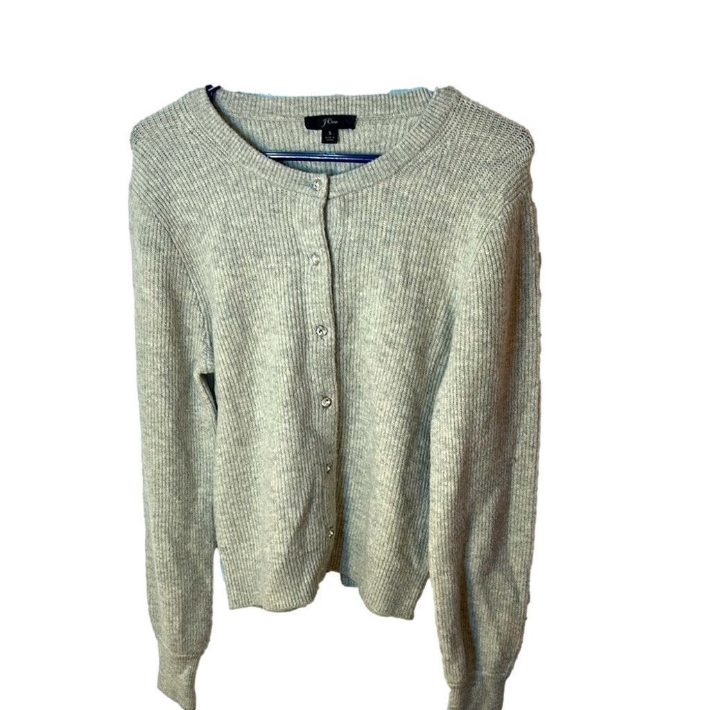 Other J.Crew alpaca wool blend cardigan rhinestone buttons small Size S / US 4 / IT 40 - 1 Thumbnail