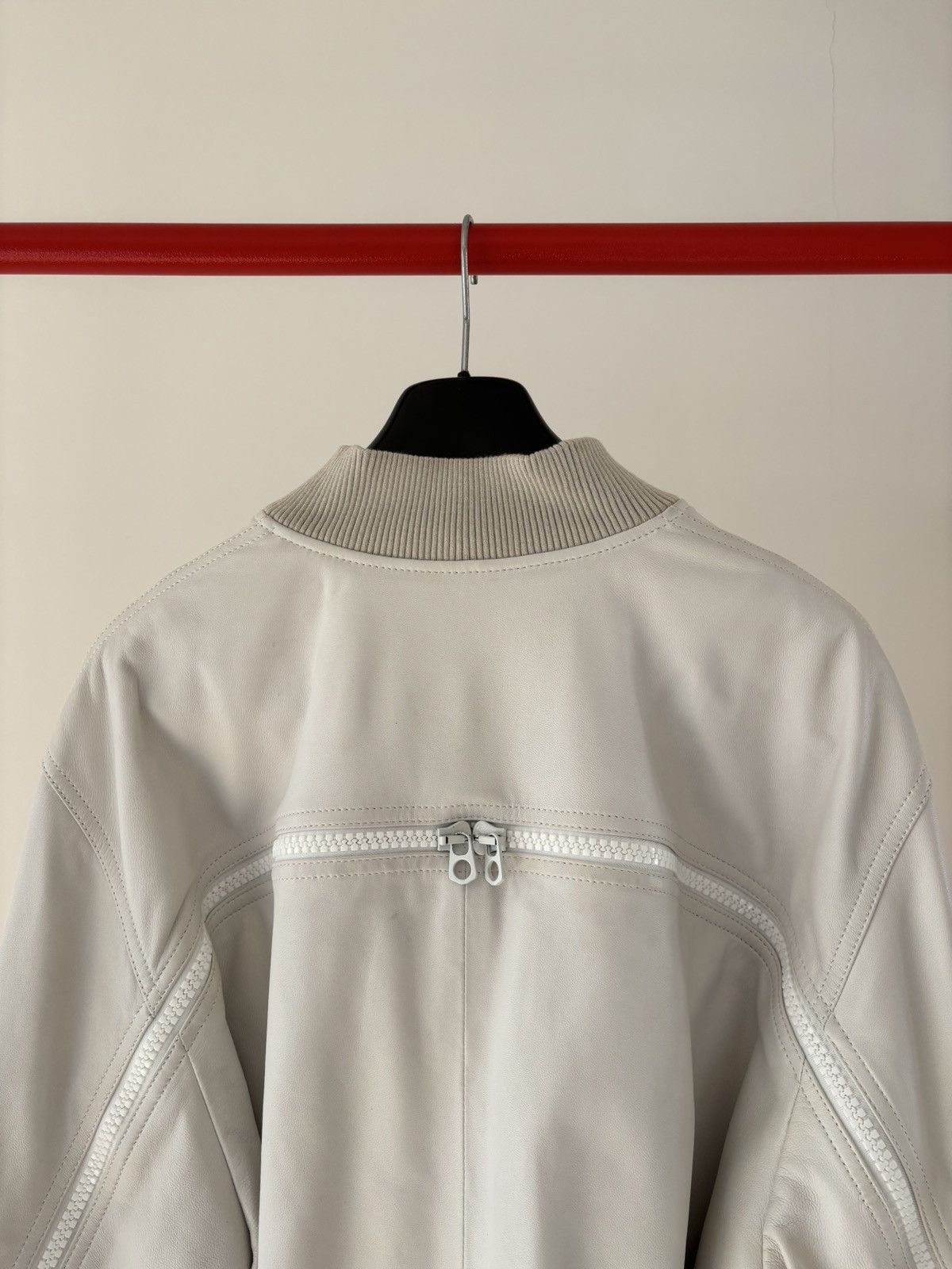 Dries Van Noten Dries Van Noten - backzip leather bomber jacket - asap rocky Size US L / EU 52-54 / 3 - 10 Thumbnail