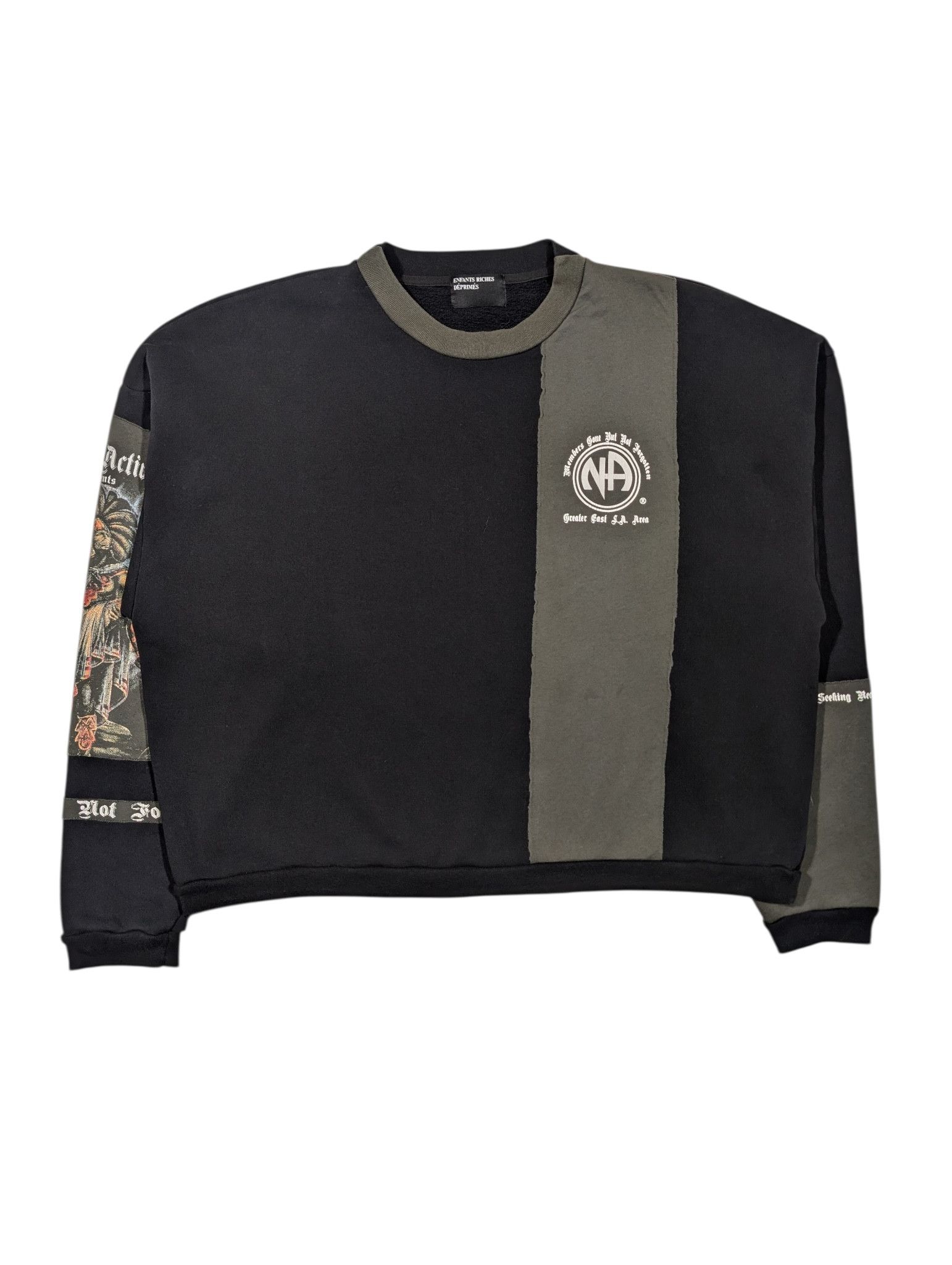 Enfants Riches Deprimes NA Narcotics Anonymous Assemblage Crewneck Sweater (Copy) Size US L / EU 52-54 / 3 - 1 Thumbnail