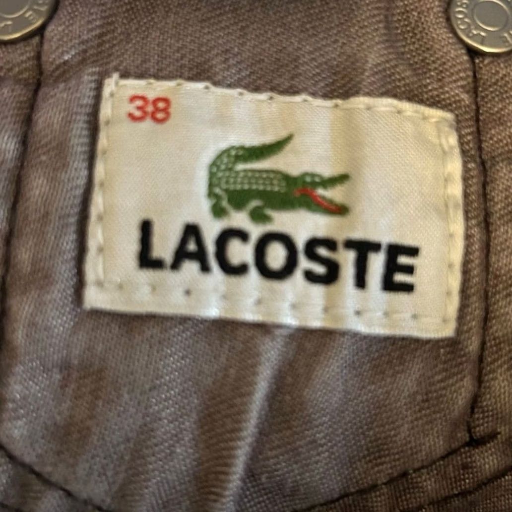 Lacoste Lacoste Jeans Mens Maroon Denim Mid Rise Straight Stretch 29x33 Regular 5-Pocket Design Cotton Spandex Machine Washable Pants Mens Size US 29 - 4 Thumbnail