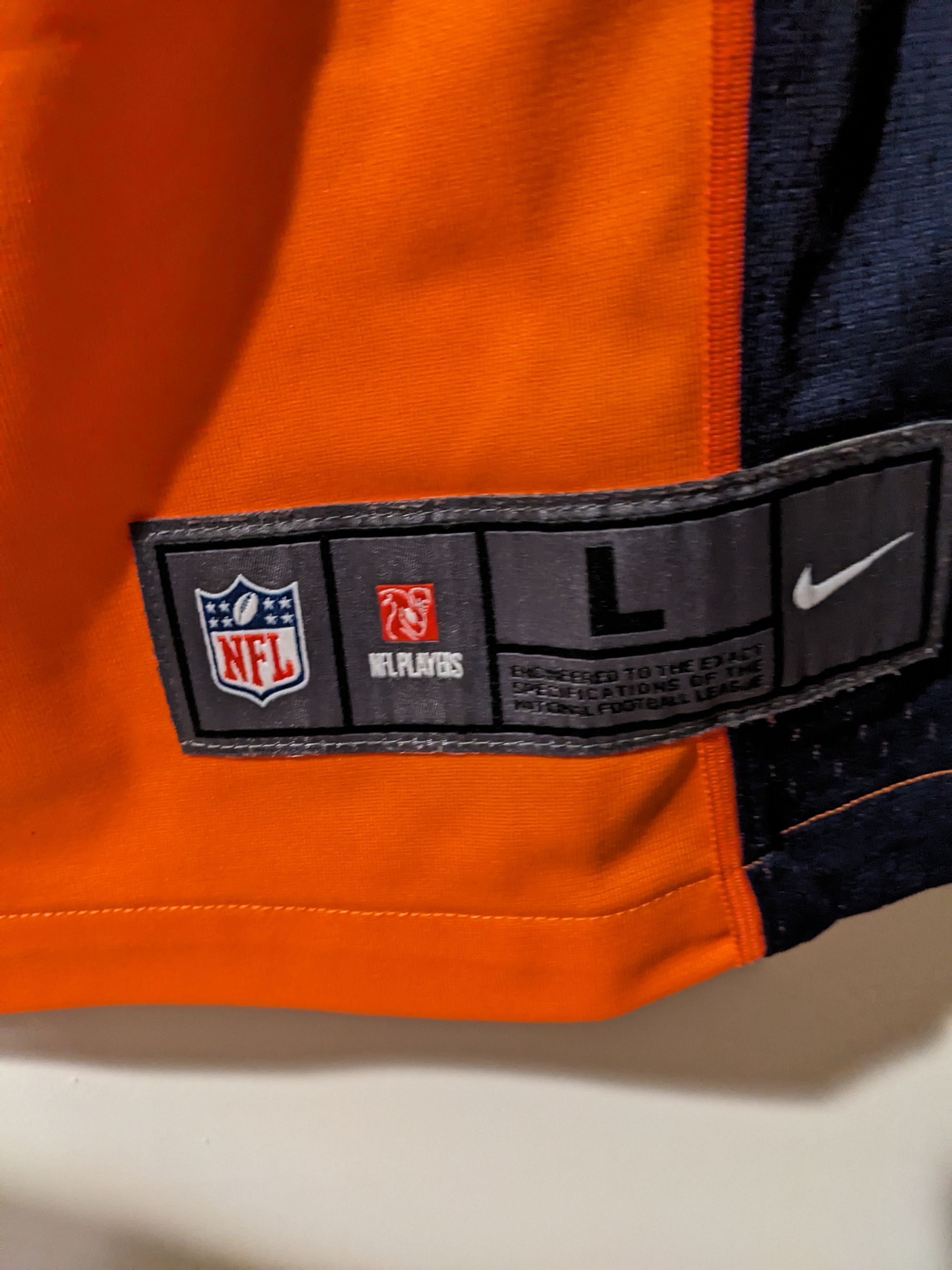 NFL Denver Broncos Wes Welker NFL Football Nike Large Jersey Size US L / EU 52-54 / 3 - 5 Thumbnail