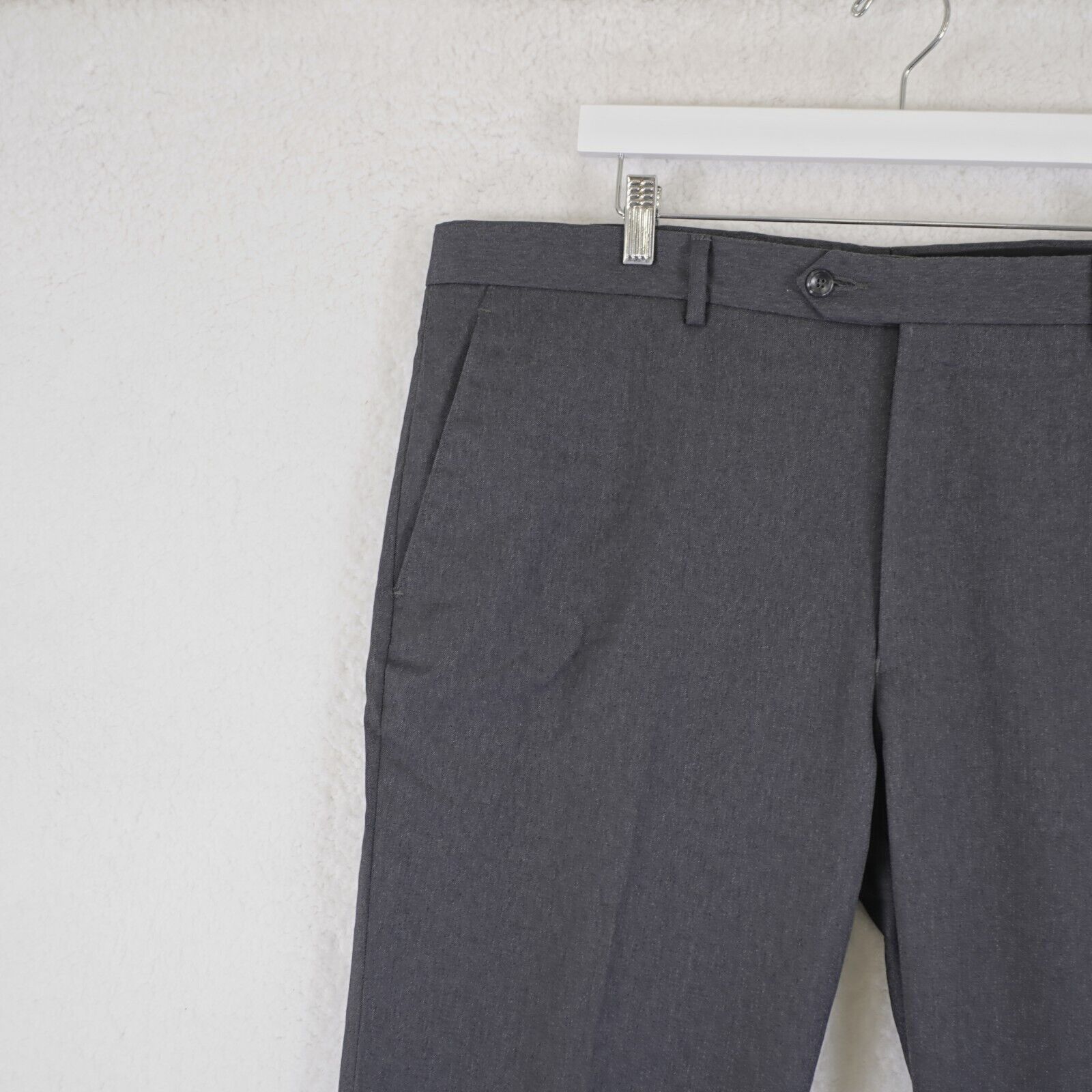 Jos. A. Bank Jos A Bank Tailored Fit Executive Gray Wool Dress Pants 41/2 Size 40R - 2 Thumbnail