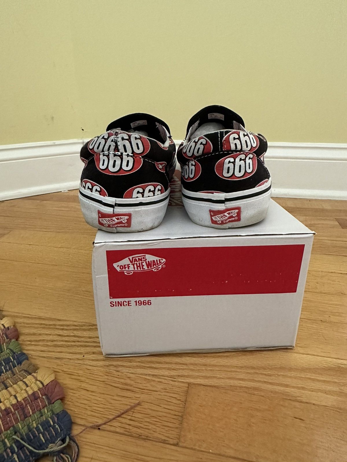 Supreme Vans Supreme 666 Vans Slip On Pro Grailed