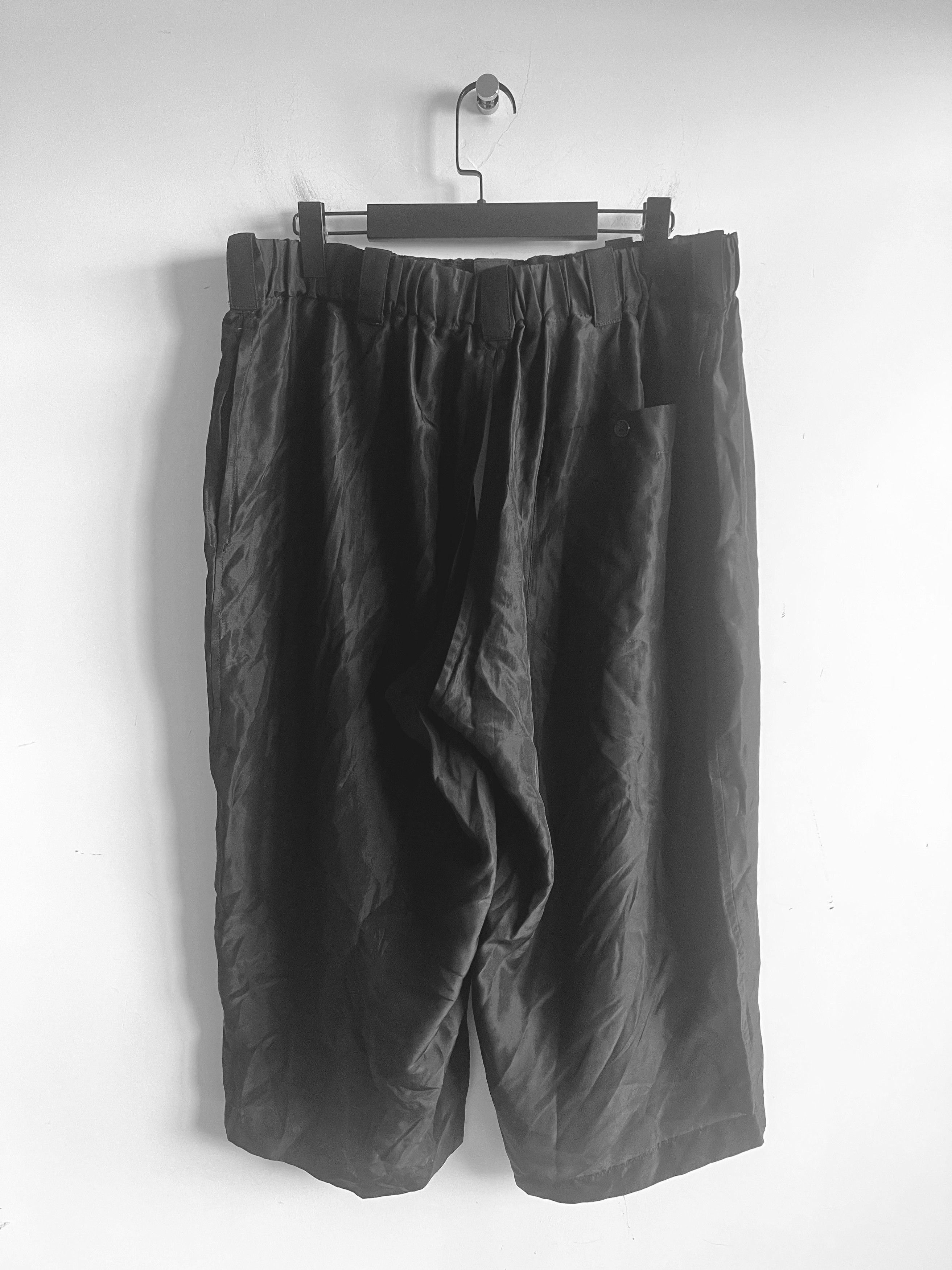 Yohji Yamamoto Yohji Yamamoto Pour Homme - Silk Spilts Wide Pants trouser Size US 30 / EU 46 - 2 Thumbnail