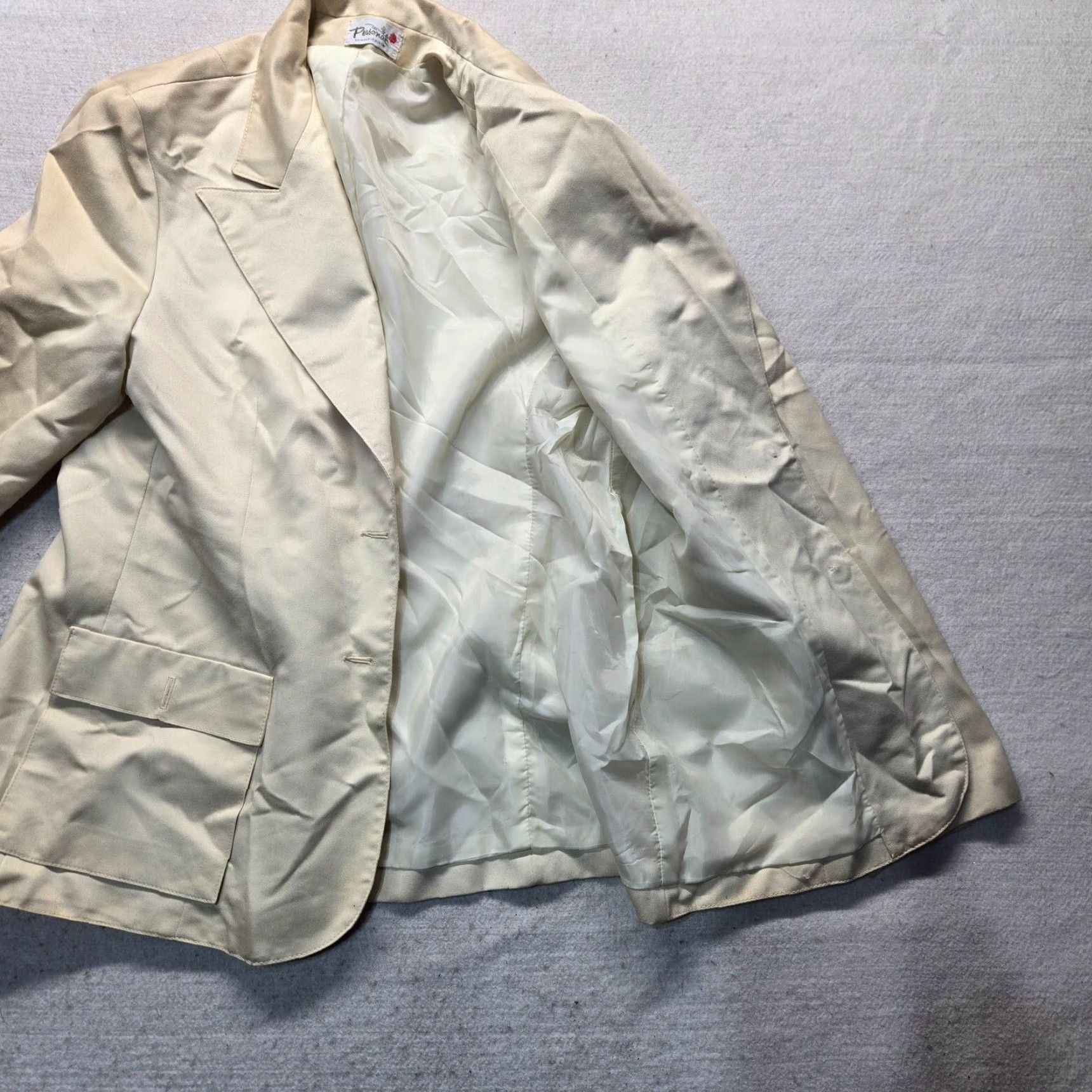 Vintage VINTAGE Personal Blazer Adult Women M Beige Long Sleeve Jacket Size M / US 6-8 / IT 42-44 - 2 Thumbnail