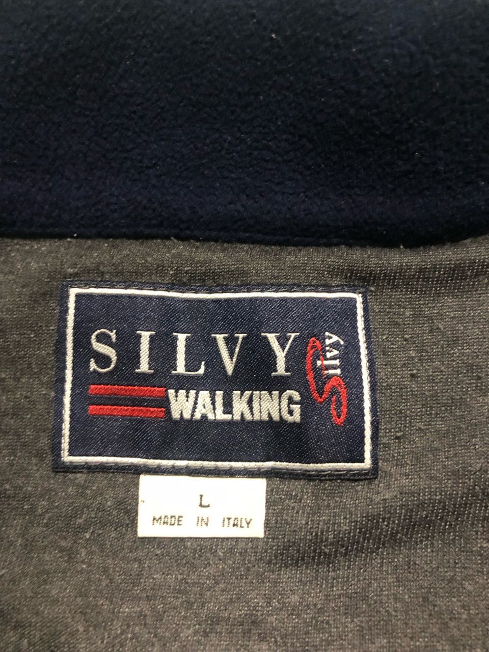 Other VINTAGE WALKING SILVY HALF ZIPPER CENTER FLEECE JACKET Size US L / EU 52-54 / 3 - 15 Thumbnail