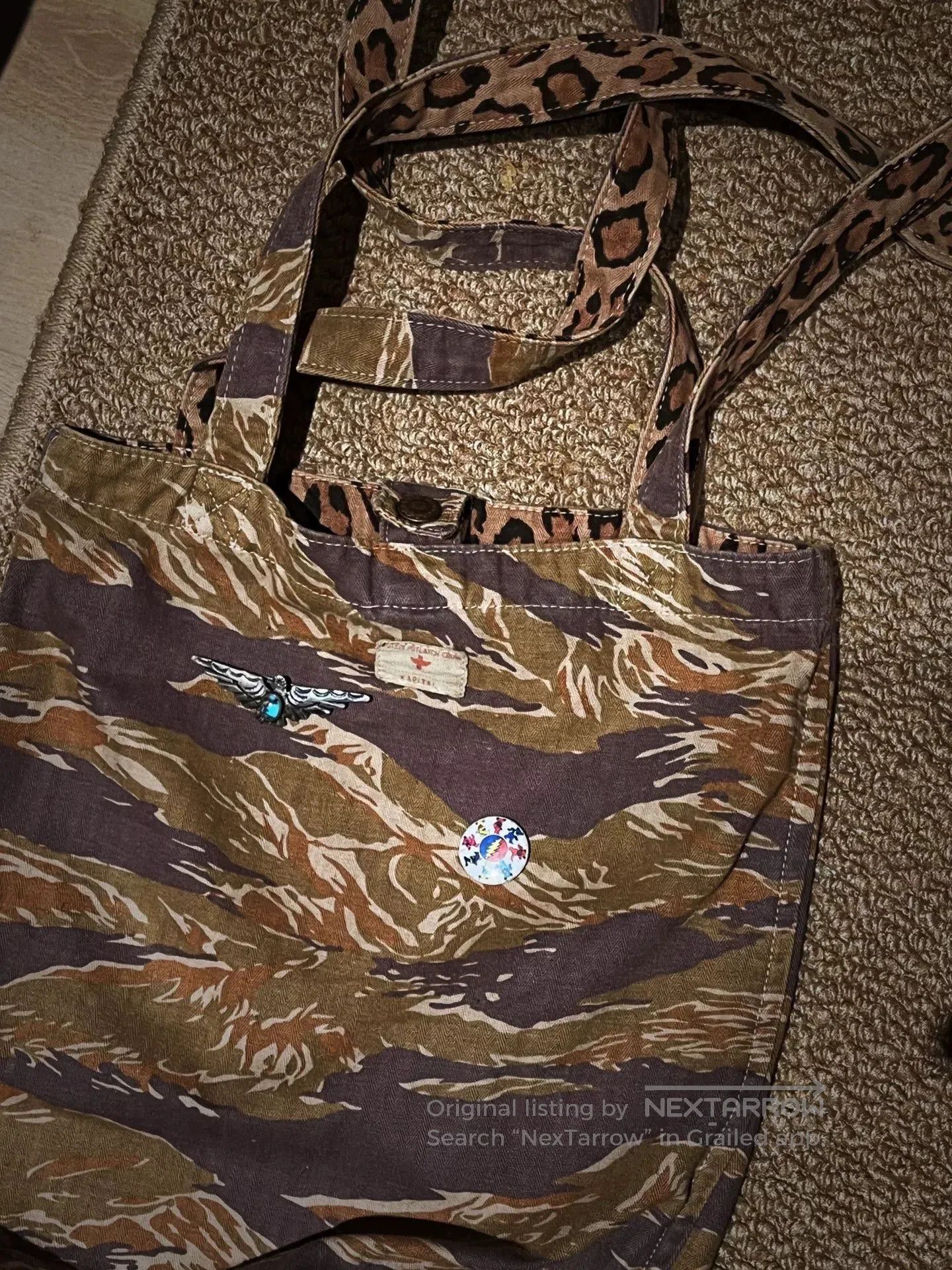 Kapital Capital Double-Sided Leopard Print Bag. Size ONE SIZE - 2 Thumbnail