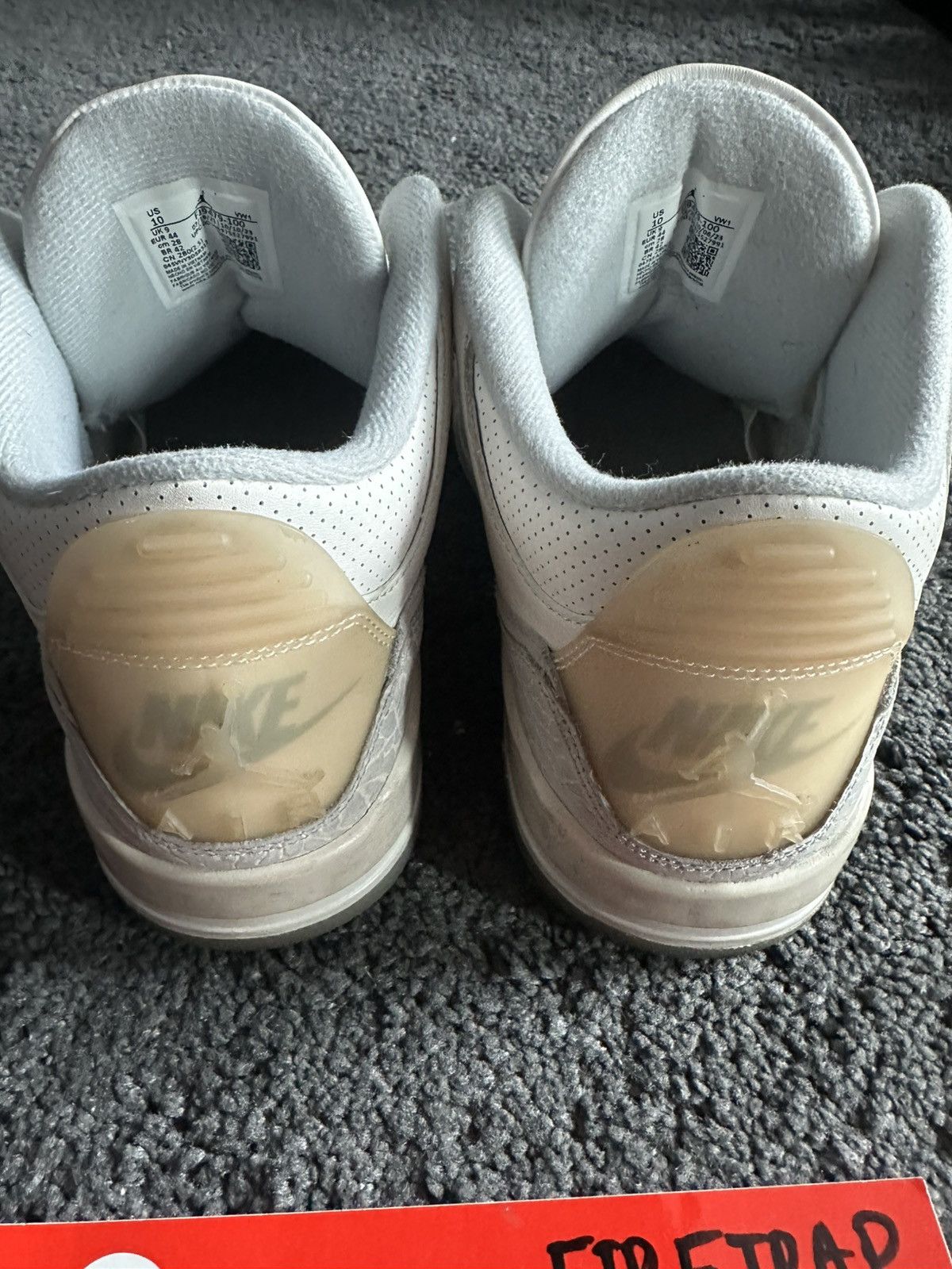 Jordan Brand Air Jordan 3 Retro Craft "Ivory" - NO BOX Size US 10 / EU 43 - 4 Thumbnail