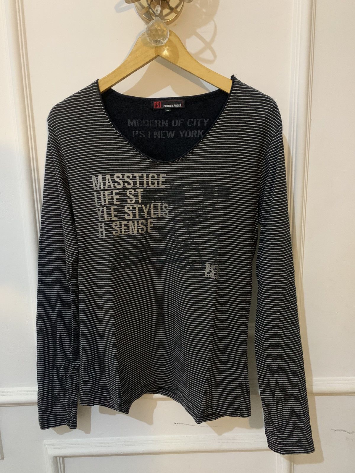 Japanese Brand 2000s Publicspace • Japanese poem stripped curt cobain styel Size US M / EU 48-50 / 2 - 1 Thumbnail