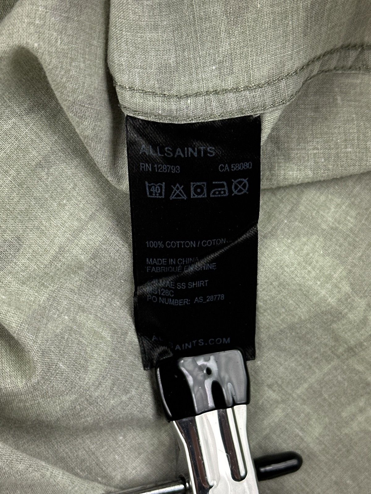 Allsaints Allsaints Palmae Short Sleeve Shirt Slim Fit All Over Print Size US M / EU 48-50 / 2 - 8 Thumbnail