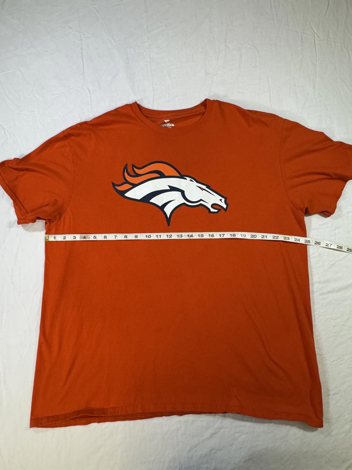 Designer NFL Team Apparel Fanatics Denver Broncos Men’s T-Shirt 2XL Size US XXL / EU 58 / 5 - 5 Thumbnail