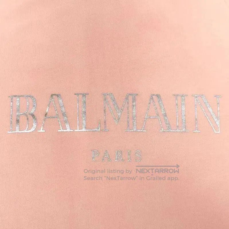 Balmain Balmain Spring Autumn Pink Logo Sweatshirt . Size M / US 6-8 / IT 42-44 - 3 Thumbnail