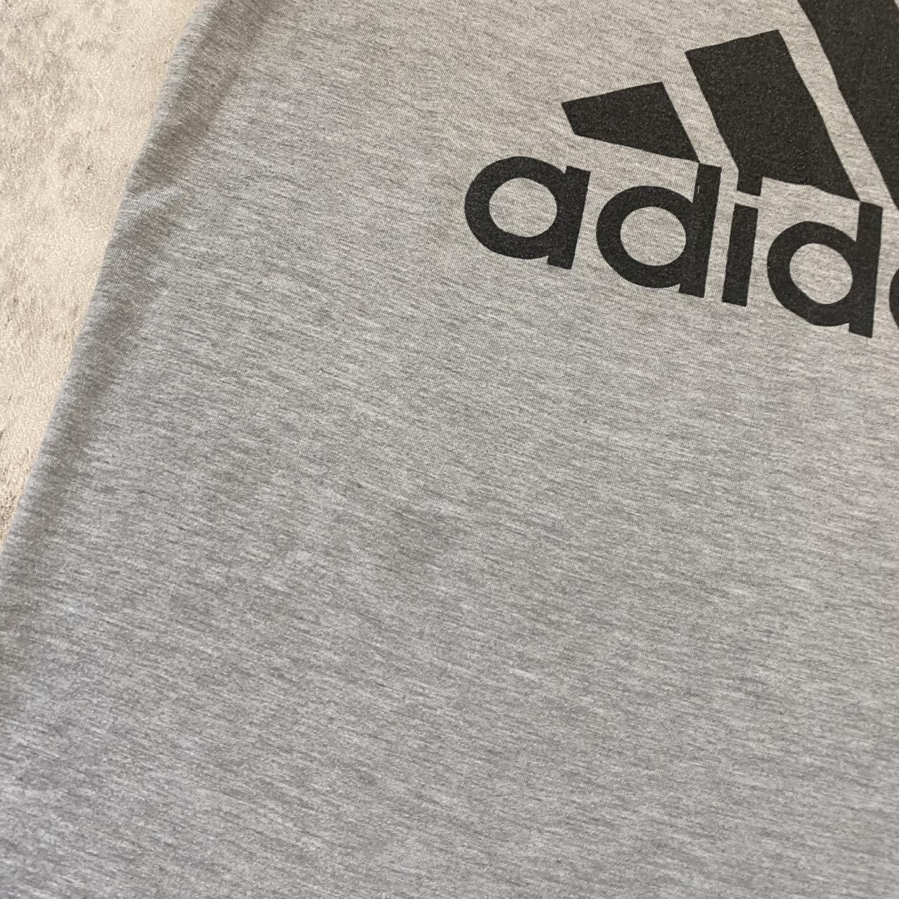 Adidas Grey Adidas T-shirt with small black logo Size US M / EU 48-50 / 2 - 5 Thumbnail