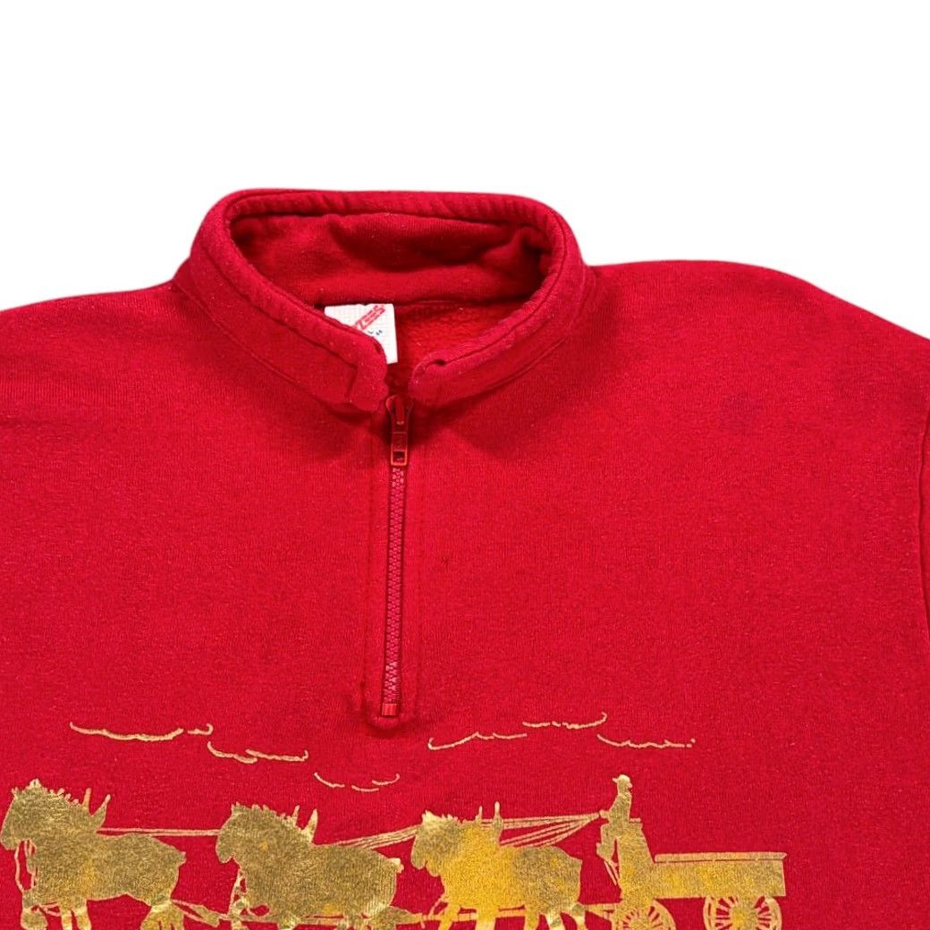 Jerzees VINTAGE Jerzees Red Clydesdales Sweatshirt 90s Sweater Shirt Pullover M Red Mens Size US M / EU 48-50 / 2 - 4 Thumbnail