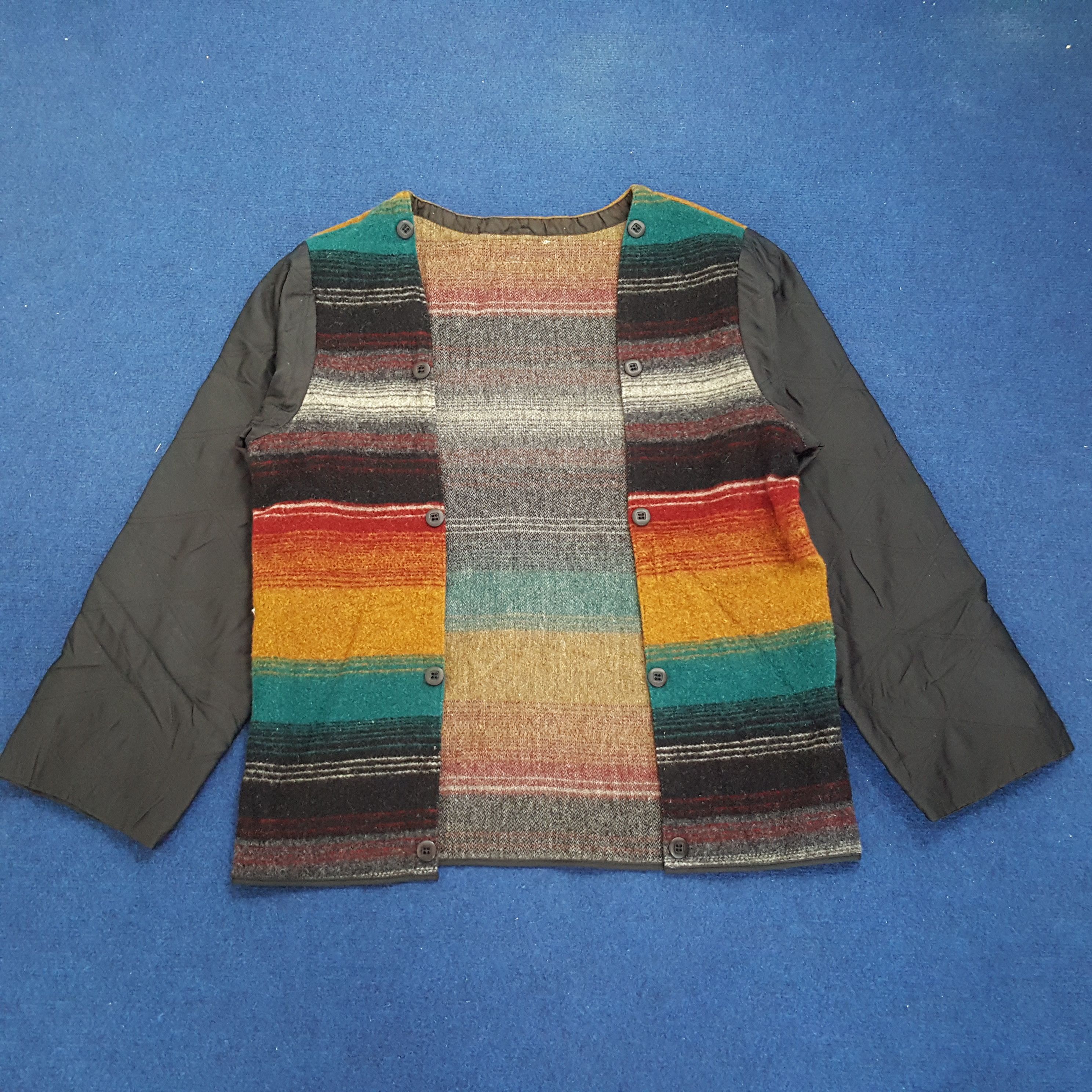 L.L. Bean × Vintage L.L. Bean Colourful Striped Cardigan Size US M / EU 48-50 / 2 - 1 Thumbnail