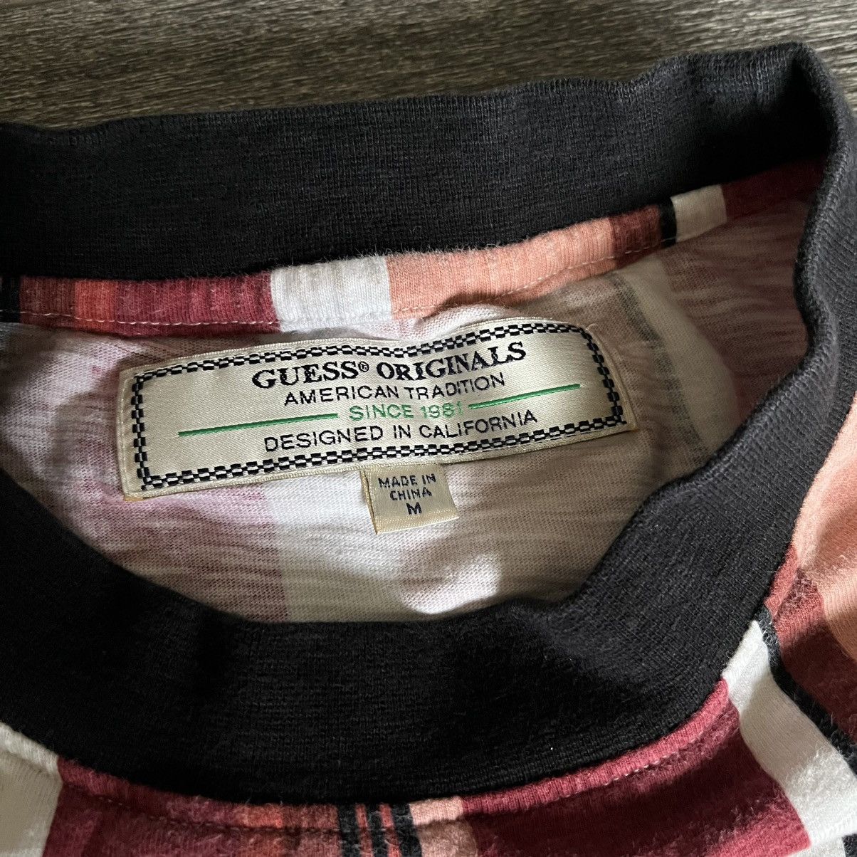 Guess × Vintage Vintage Guess Originals Los Angeles Embroidered Striped Tee Size US M / EU 48-50 / 2 - 3 Thumbnail