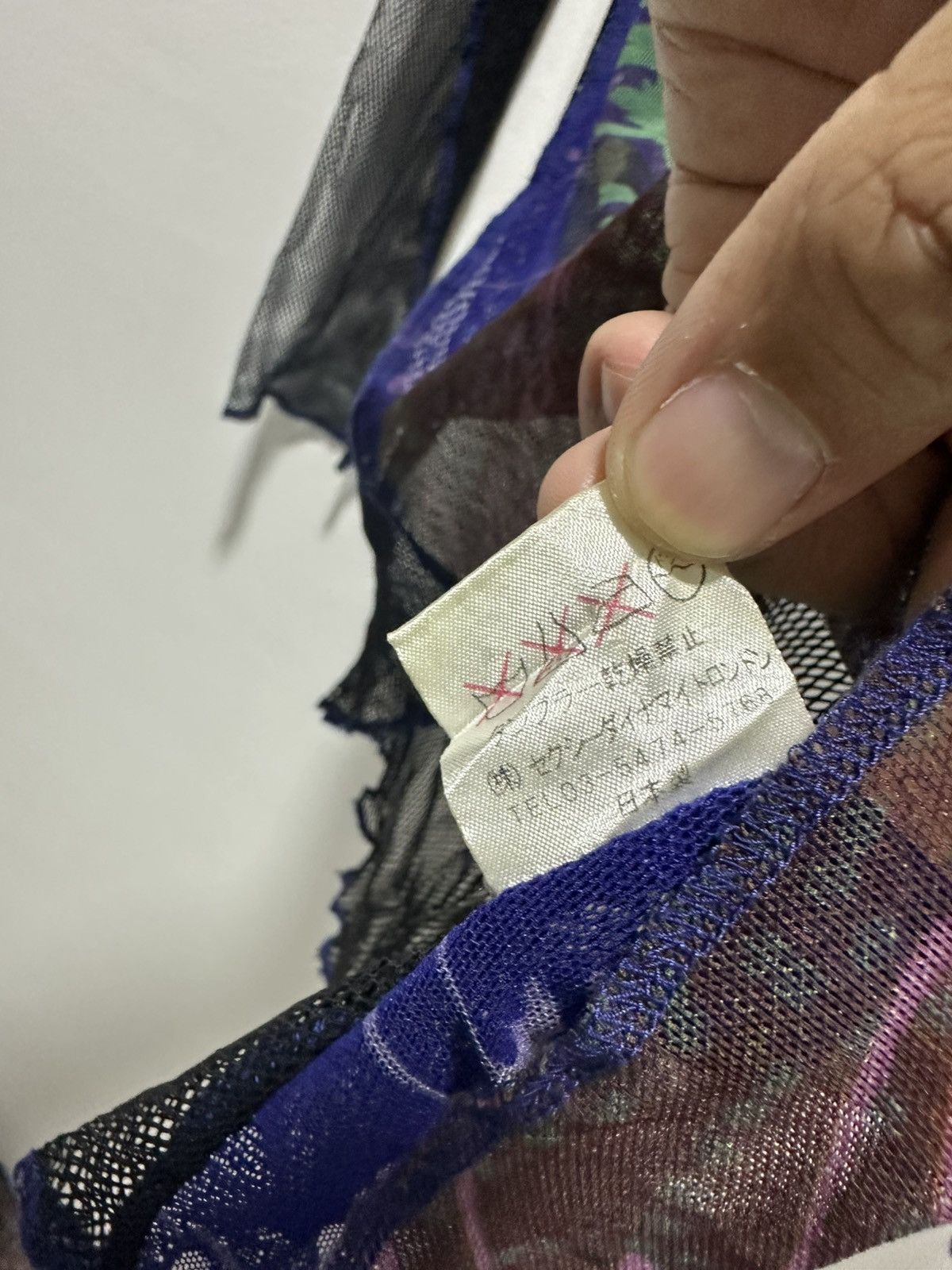 Japanese Brand × Seditionaries Rare Sexy Dynamite Mesh Shirt Punk Script Geisha Full Print Size S / US 4 / IT 40 - 8 Thumbnail