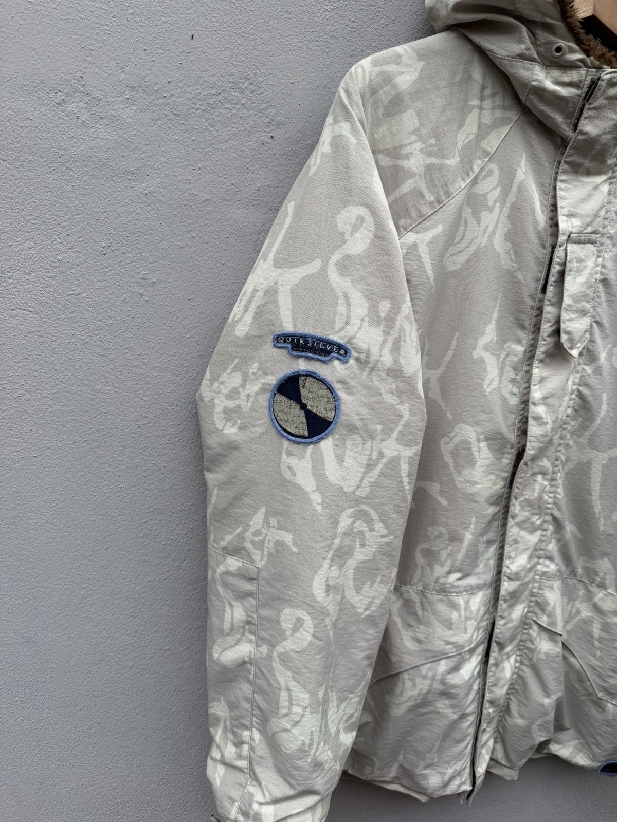 Quiksilver × Vintage Vintage 90s QUIKSILVER Fullprint Logo Gorpcore Jacket Size US L / EU 52-54 / 3 - 4 Thumbnail