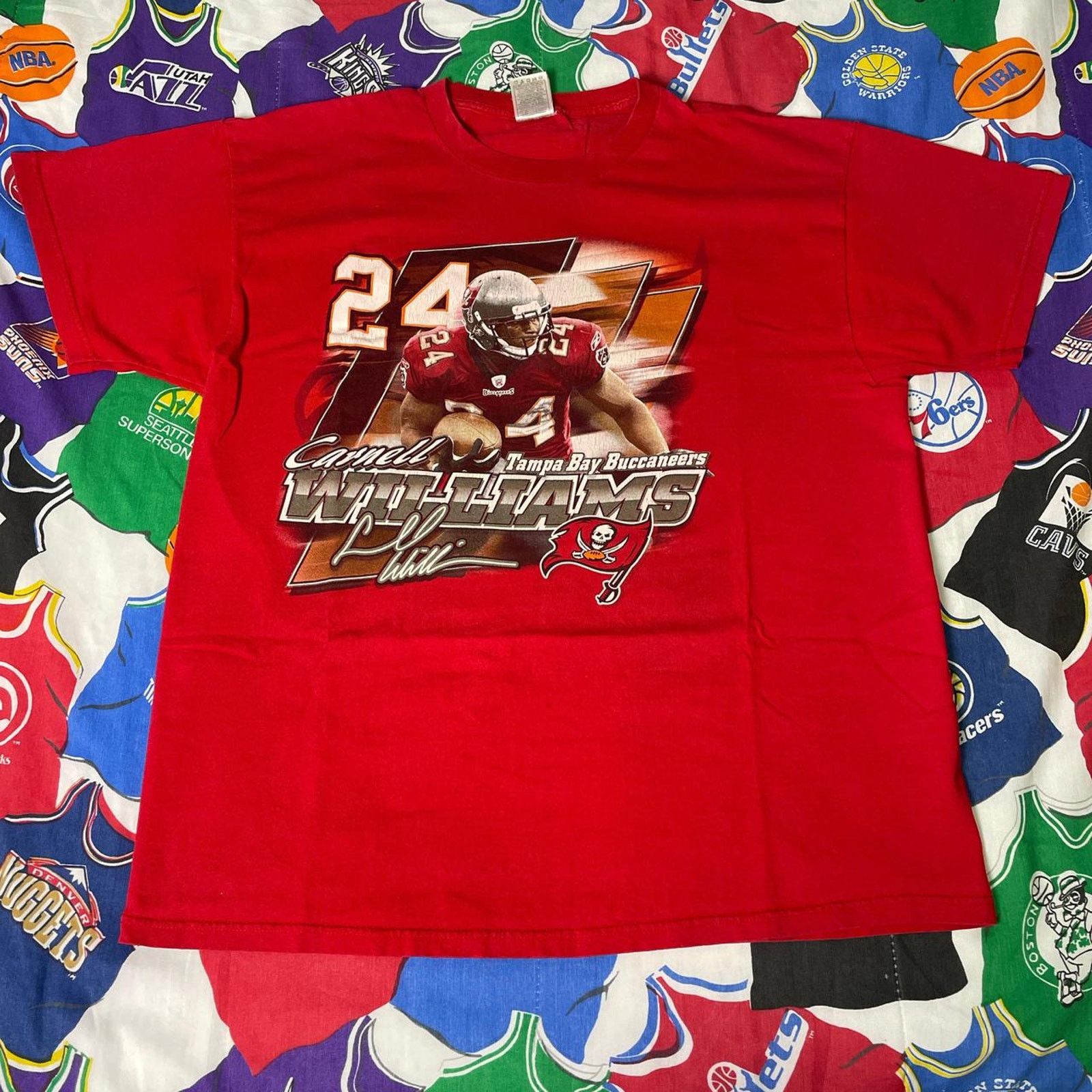Y2K NFL Carnell Cadillac Williams Tampa Bay Buccaneers Tee