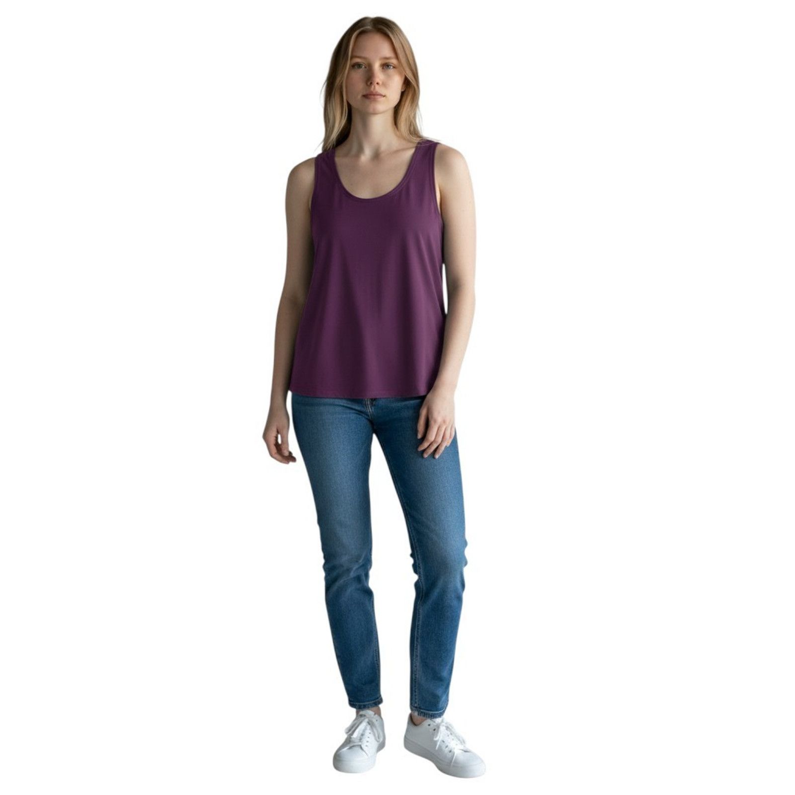 Eileen Fisher NWOT EILEEN FISHER Tencel Scoop Neck Tank Top Size S Size S / US 4 / IT 40 - 1 Thumbnail