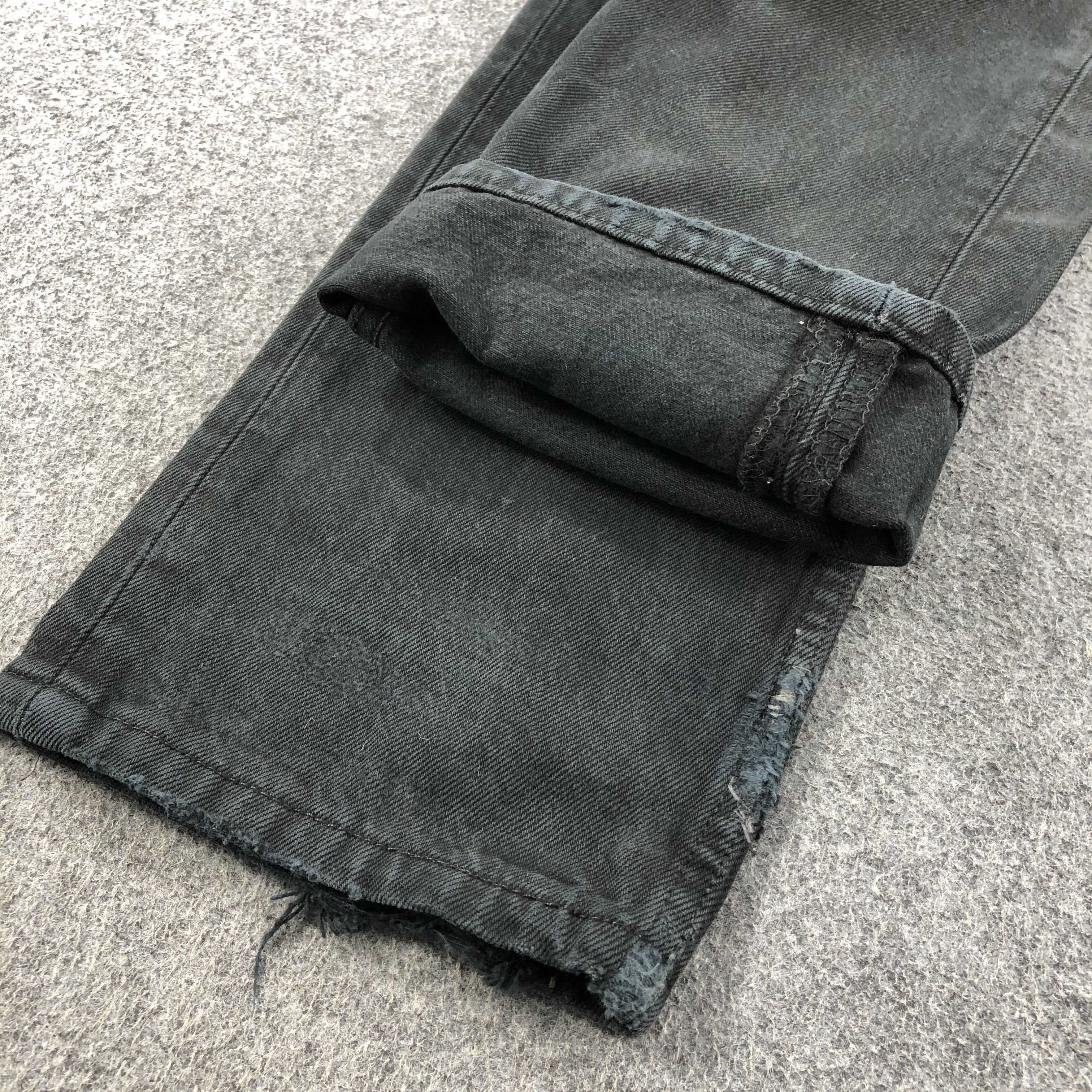 Levi's × Vintage Distress Vintage 90s Levis 501 Faded Black Jeans-JM1604 Size US 28 / EU 44 - 8 Thumbnail