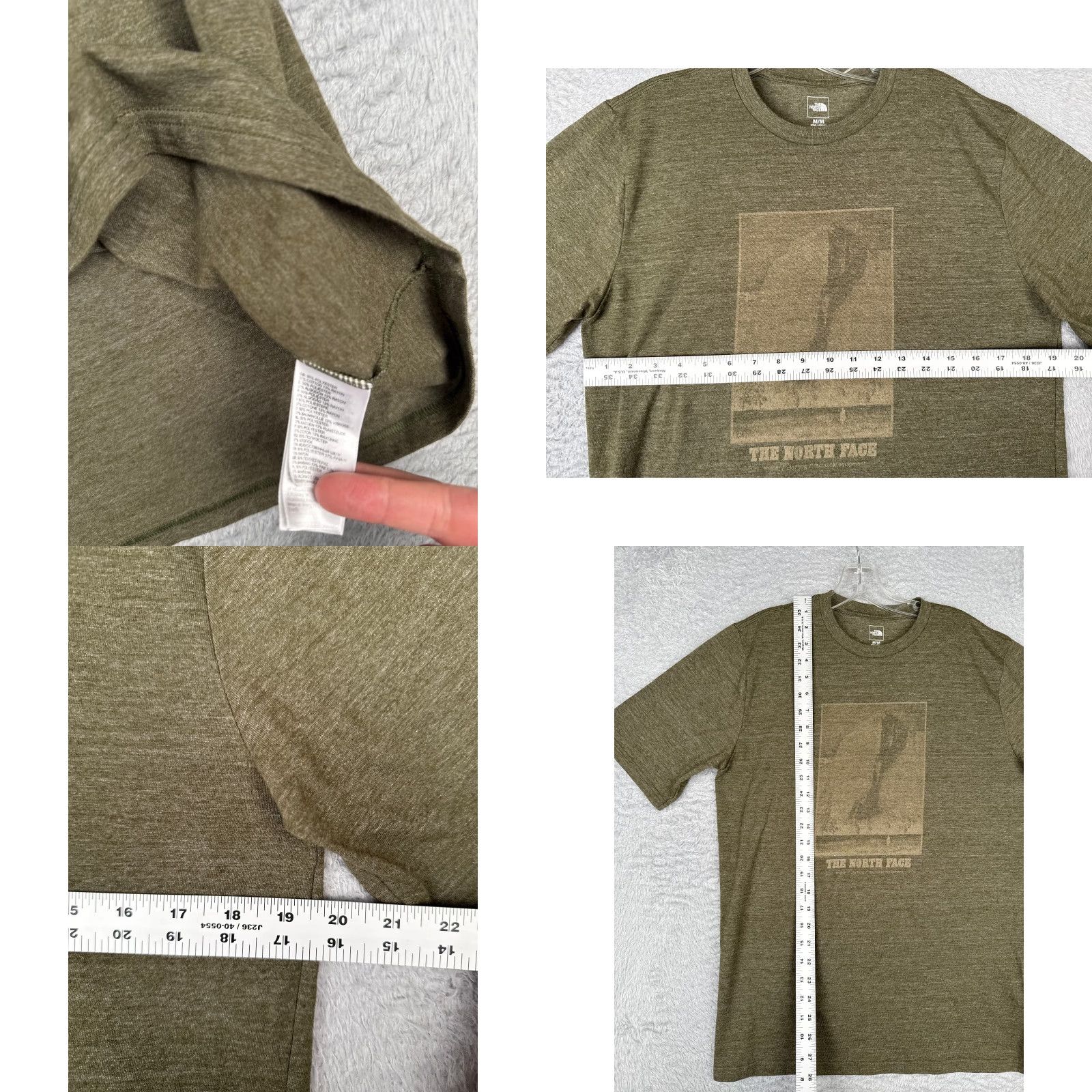 The North Face The North Face Shirt Men M Green Short Sleeve Crew Neck Cotton Blend Size US M / EU 48-50 / 2 - 8 Thumbnail