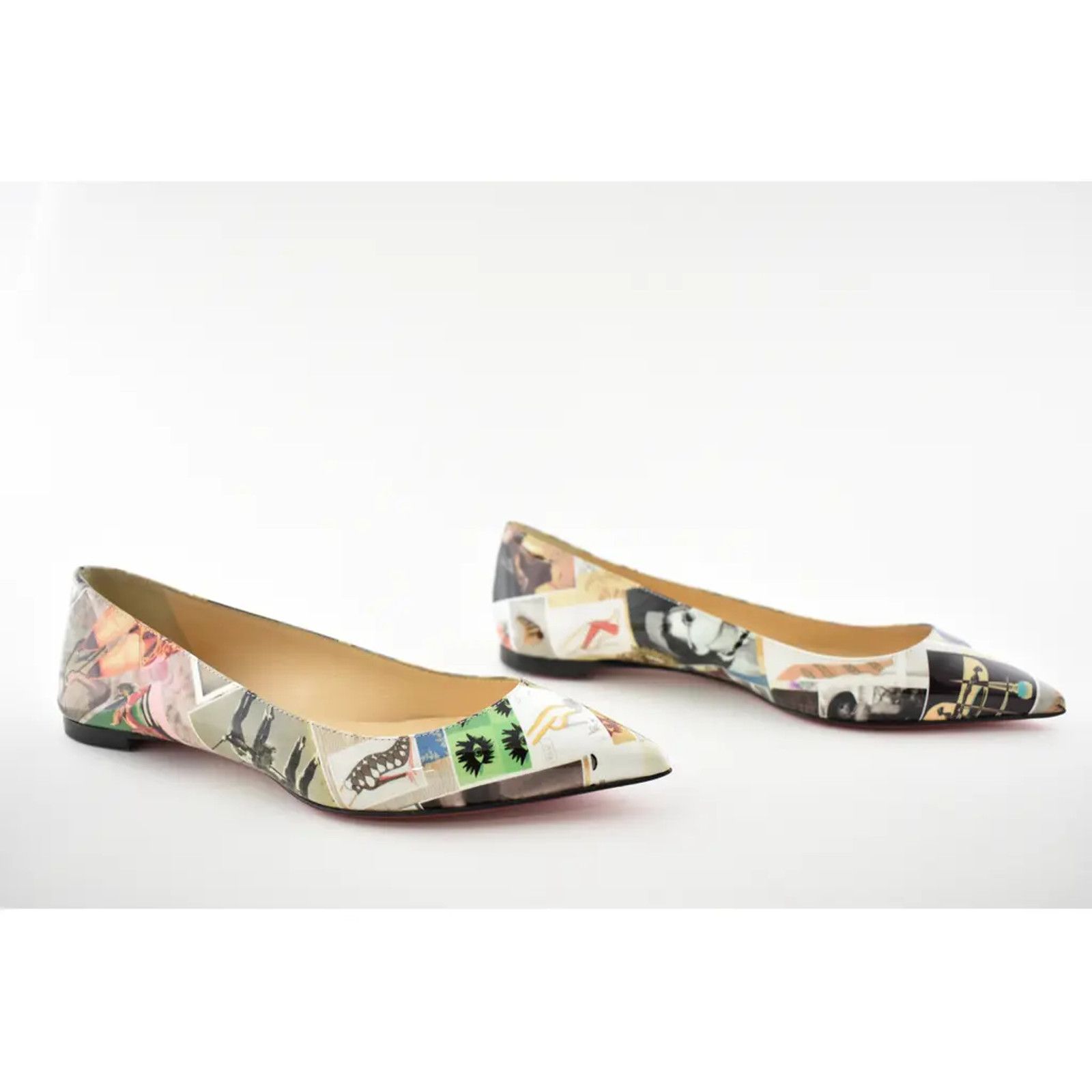 Christian Louboutin Christian Louboutin Ballalla Patent Collage Pointed Toe Size US 6 / IT 36 - 4 Thumbnail