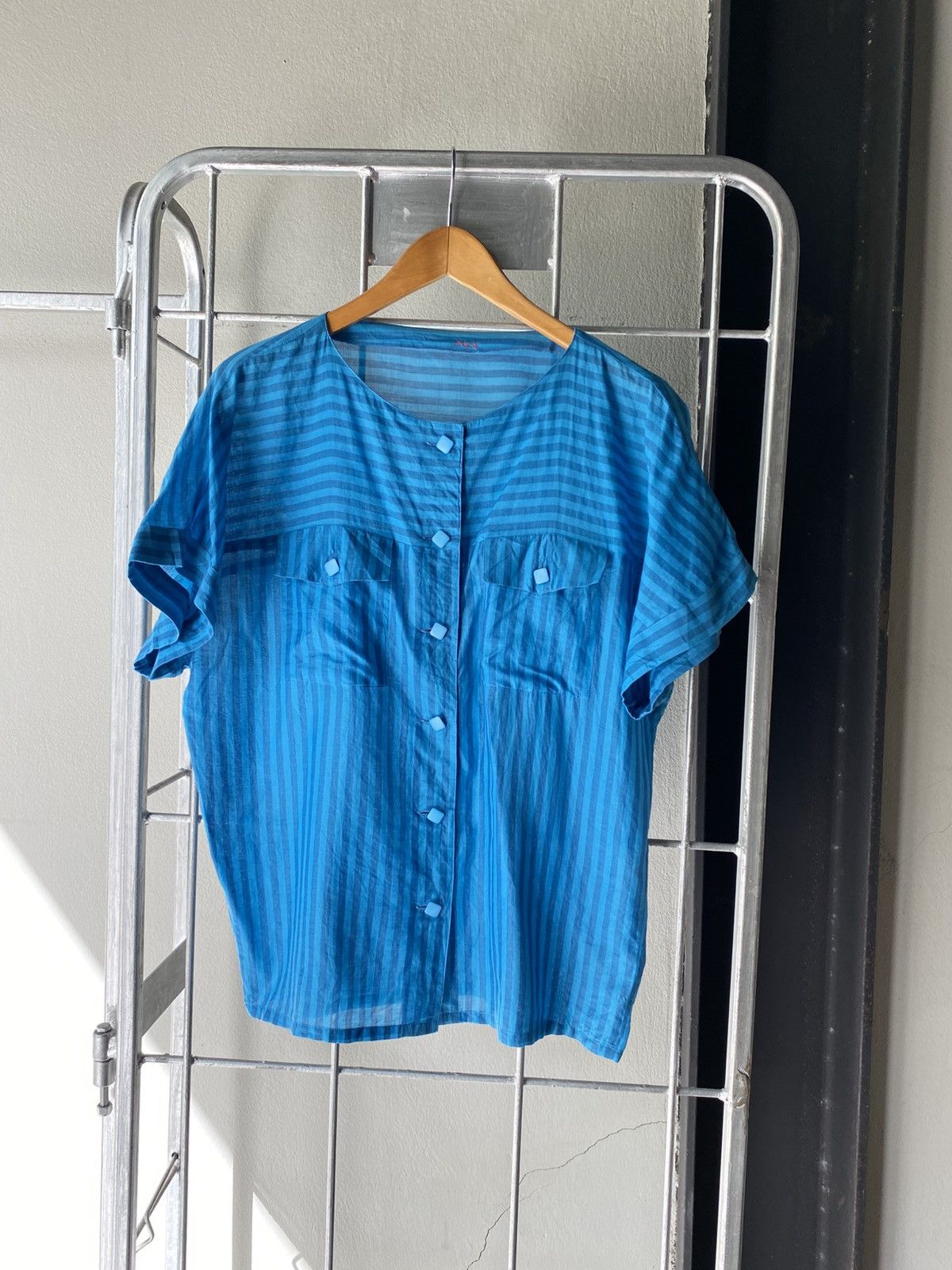 Dior Christian Dior Striped Blue blouse Size M / US 6-8 / IT 42-44 - 6 Thumbnail