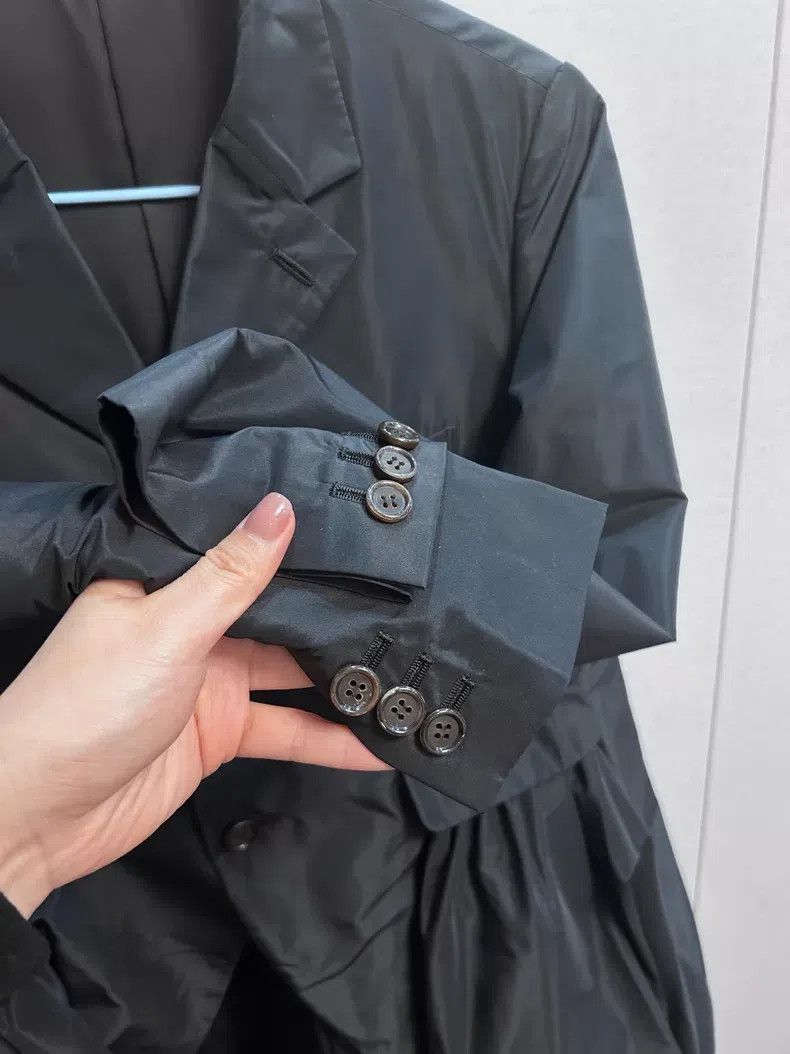 Comme des Garcons Comme Des Garcons Asymmetric Pleated Jacket Tailcoat Black Size M / US 6-8 / IT 42-44 - 4 Thumbnail
