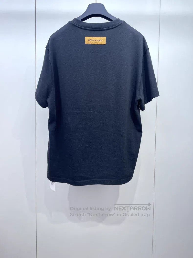 Louis Vuitton Louis Vuitton Black cut-out pocket logo short sleeve Size US XL / EU 56 / 4 - 2 Thumbnail
