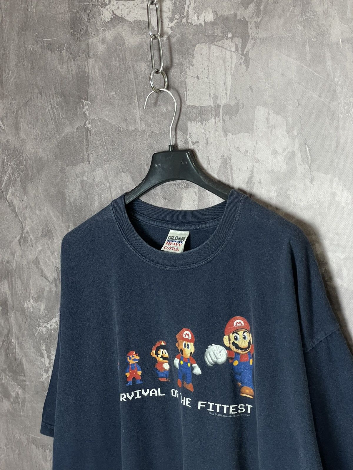 Nintendo × The Game × Vintage Vintage 00s 2007 Nintendo Super Mario Survival Fittest tee Size US L / EU 52-54 / 3 - 5 Thumbnail