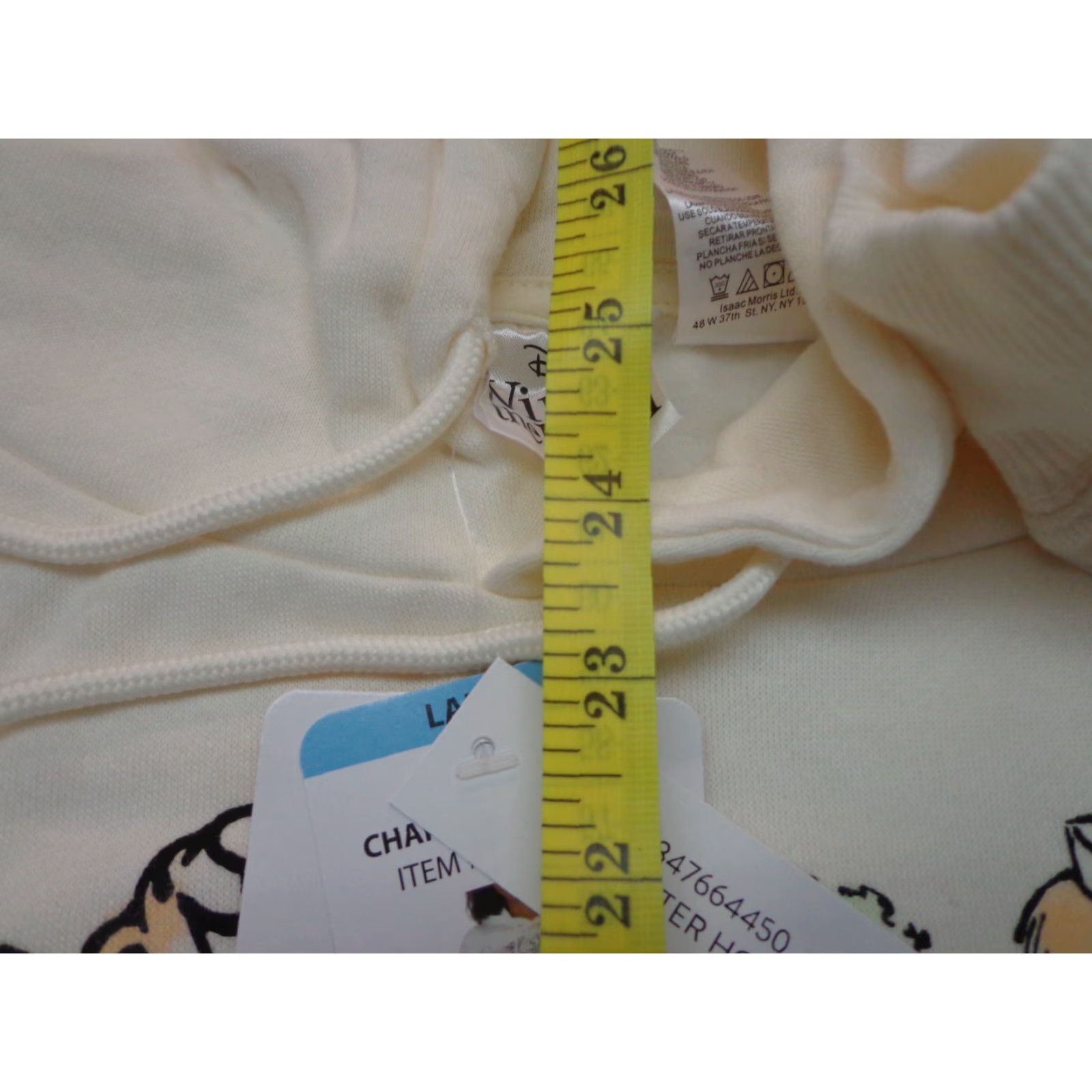 Disney Disney Winnie The Pooh & Friends Hoodie Sweatshirt Womens L Ivory Pullover NEW Size L / US 10 / IT 46 - 7 Thumbnail