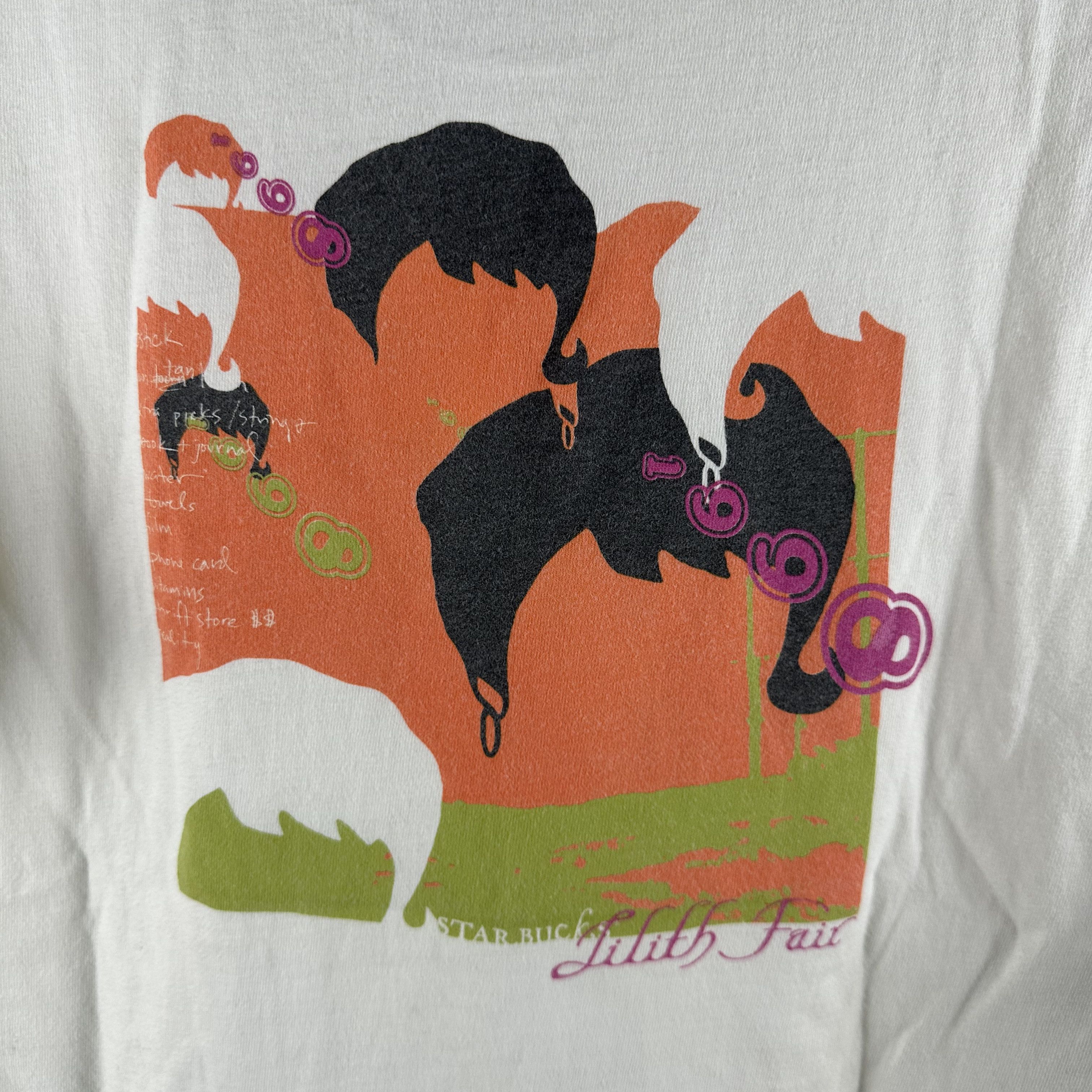 Vintage ​Vintage 1998 Starbucks Lilith Fair Music Festival T-shirt Size US L / EU 52-54 / 3 - 4 Thumbnail