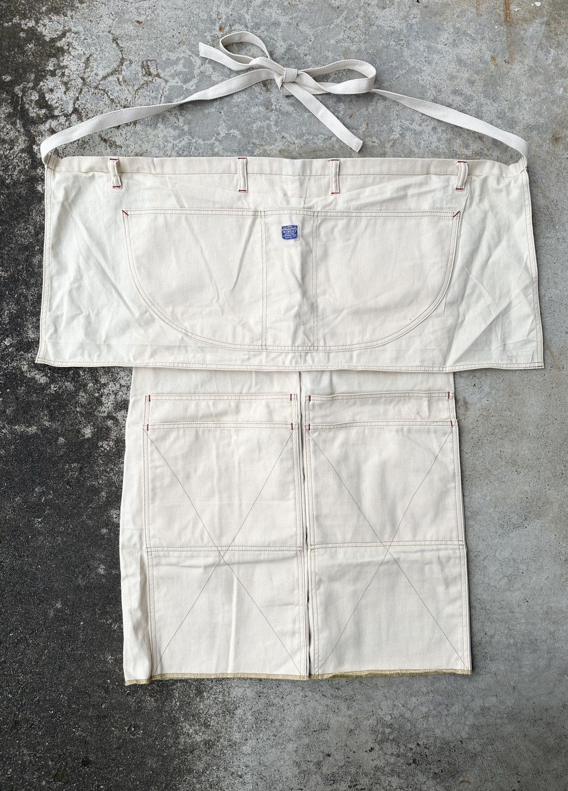 Kapital Kapital Lumber double knee chaps + apron Ivory white pant Size US 36 / EU 52 - 2 Thumbnail